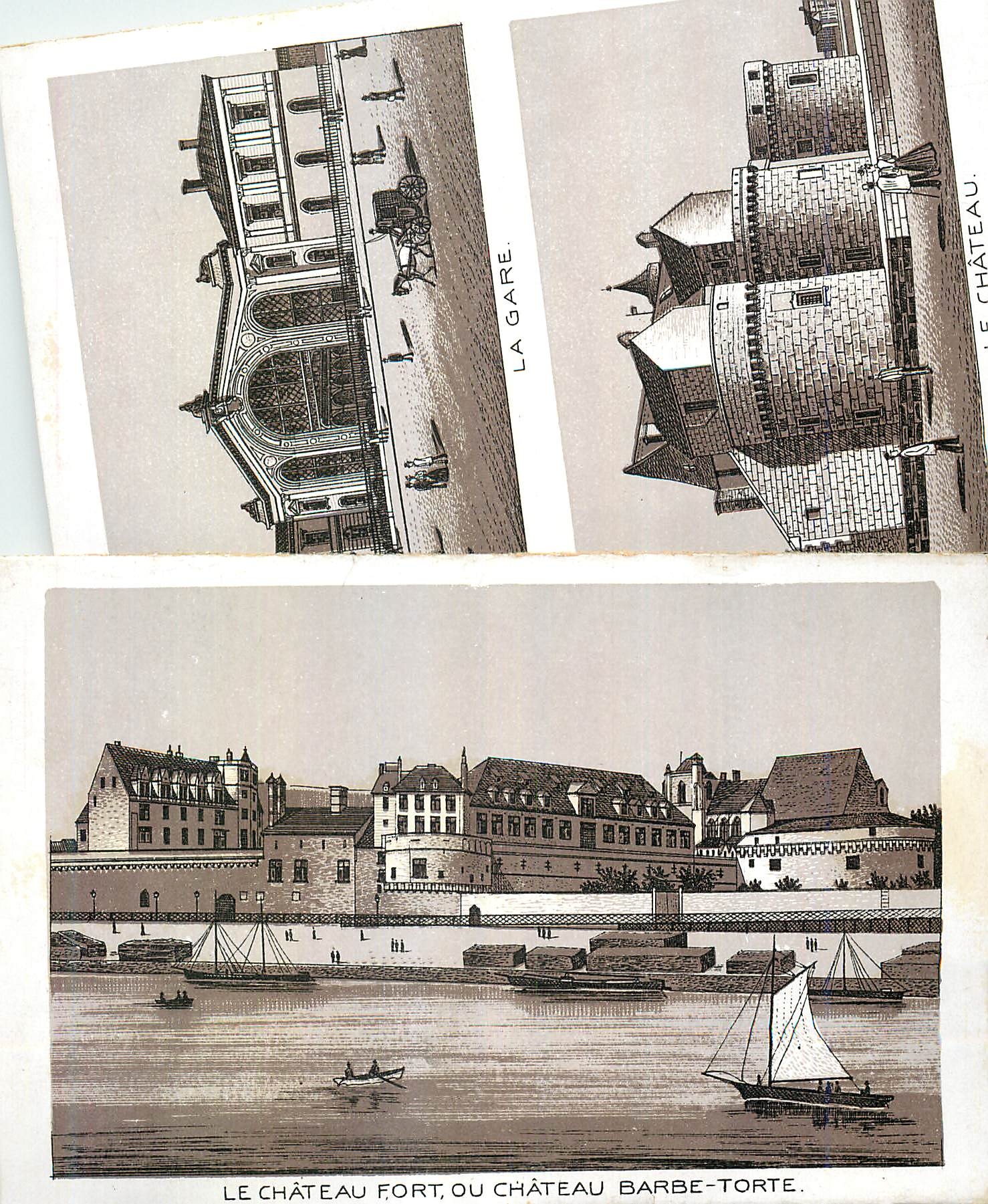 CPA Le Chateau fort ou Chateau Barbe Torte