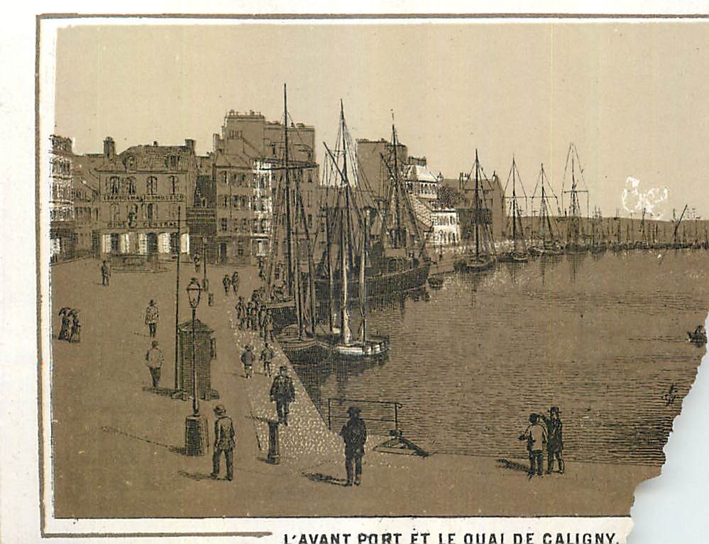 L'Avant Port et le Quai de Caligny — gravure — sans éditeur ni numéro visible