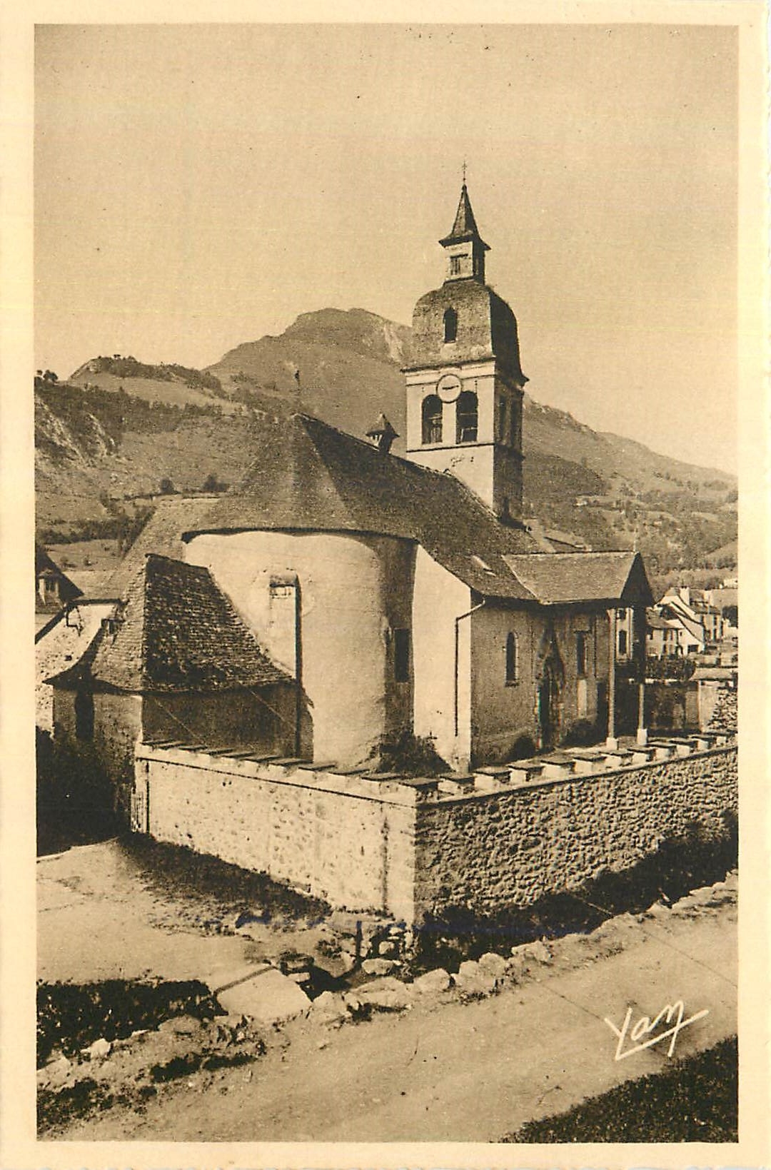 Alte Kirche — Argelès-Gazost, Pyrénées — Ausgabe Quinault, Lourdes