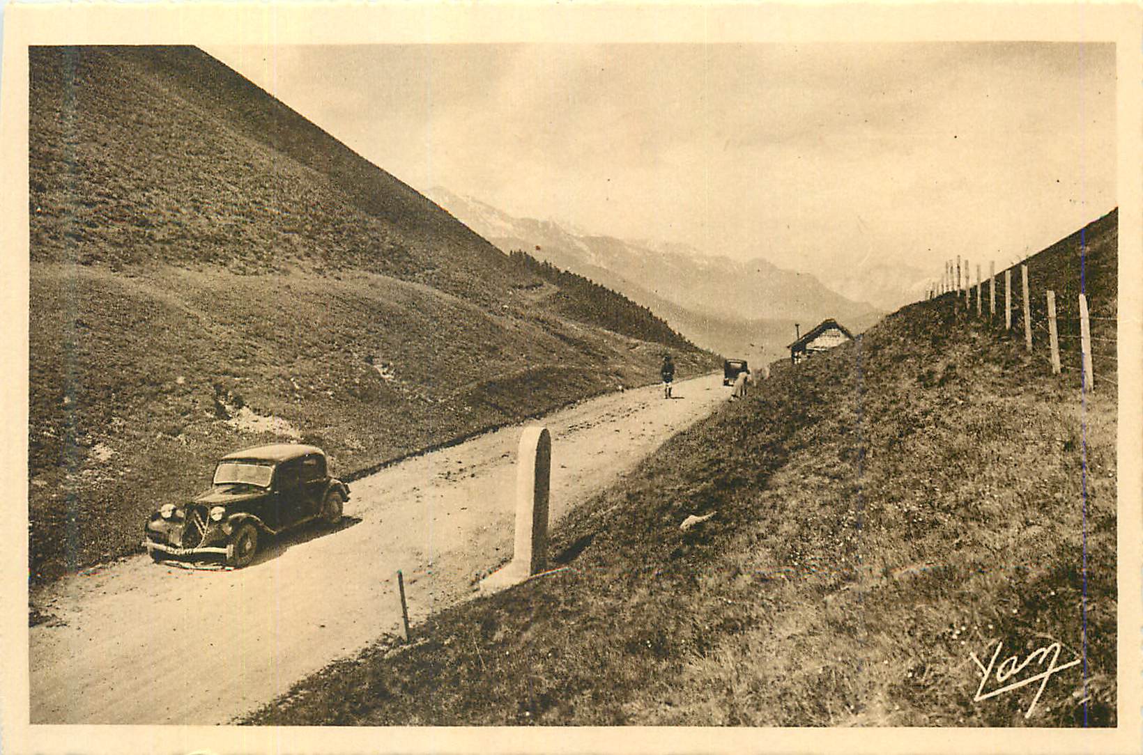 Passage des Col de Peyresourde — Von Bagnères-de-Bigorre nach Luchon — Thermalstraße Nr. 1 — Edition Quinault, Lourdes