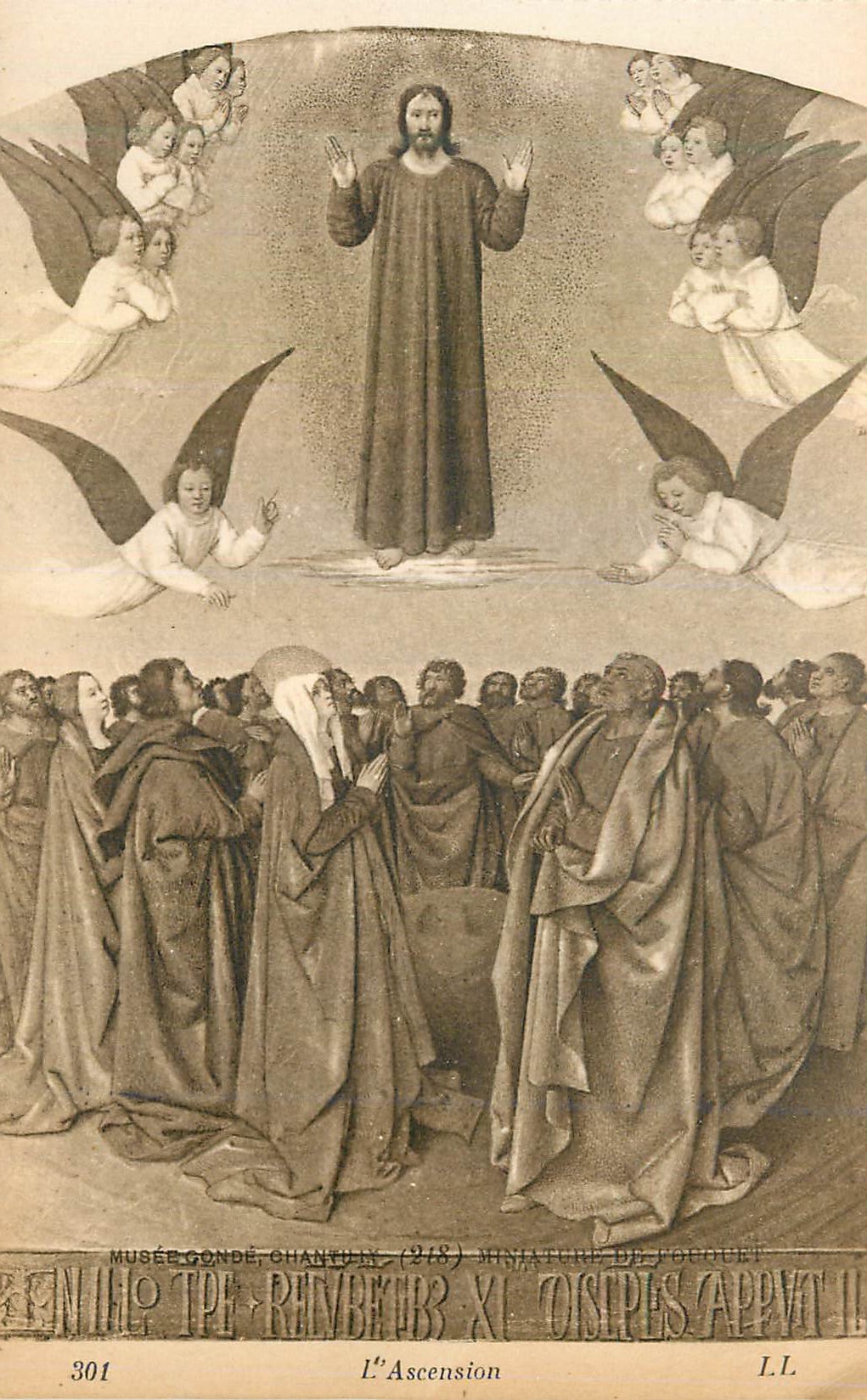 CPA Musee Conde Chantilly Miniature de fouquet L'ascension