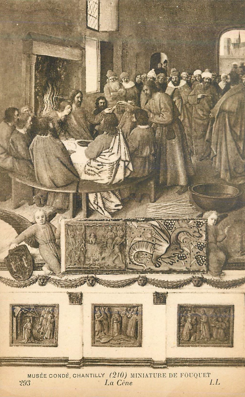 CPA Musee Conde Chantilly Miniature de fouquet La Cene