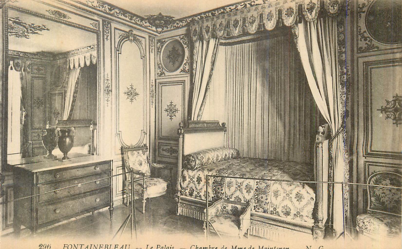 Fontainebleau — El Palacio — Habitación de Madame de Maintenon — N. G.