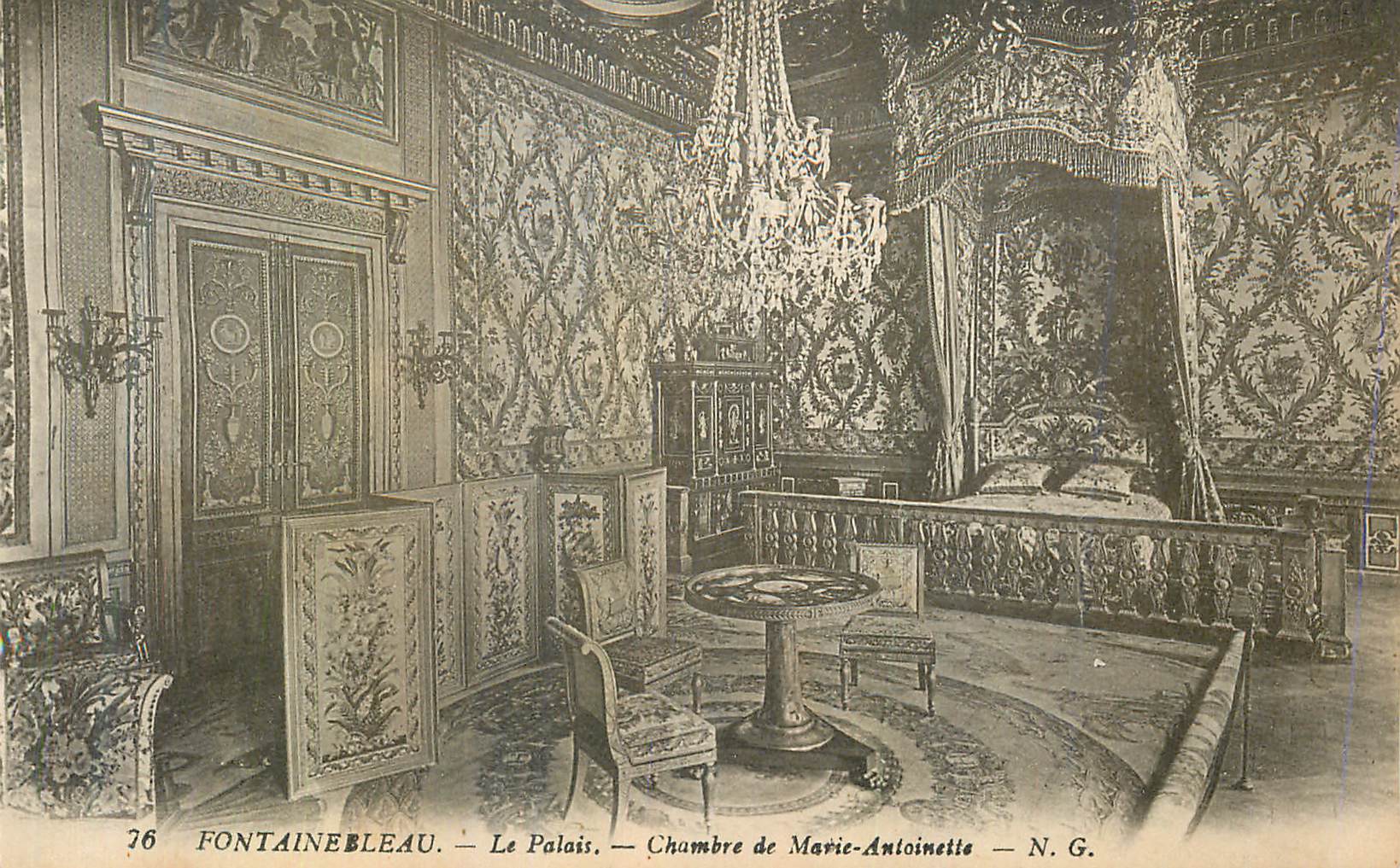 Fontainebleau — El Palacio — Habitación de Marie-Antoinette — N.G.