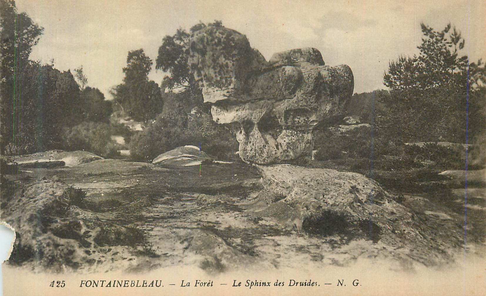Fontainebleau — La Selva — El Sfinge de los Druidas — N. G.
