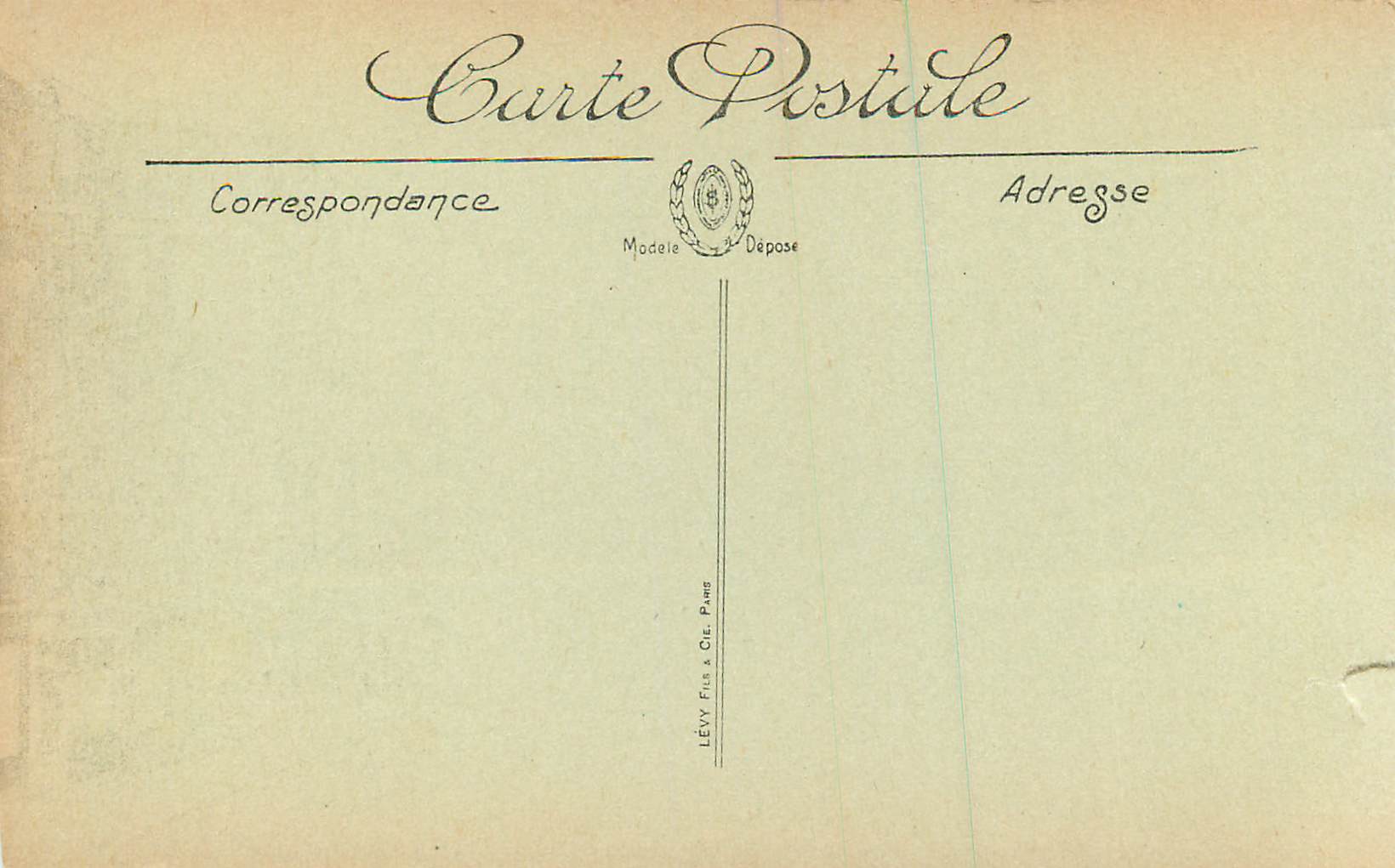Fontainebleau — La Grande-Rue y la Iglesia — N.G. — Reverso