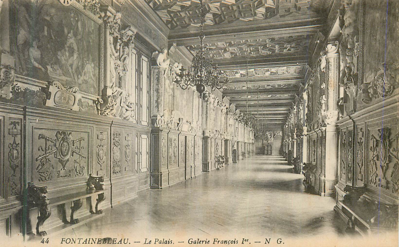 Fontainebleau — Il Palazzo — Galleria di Francesco I — N G.