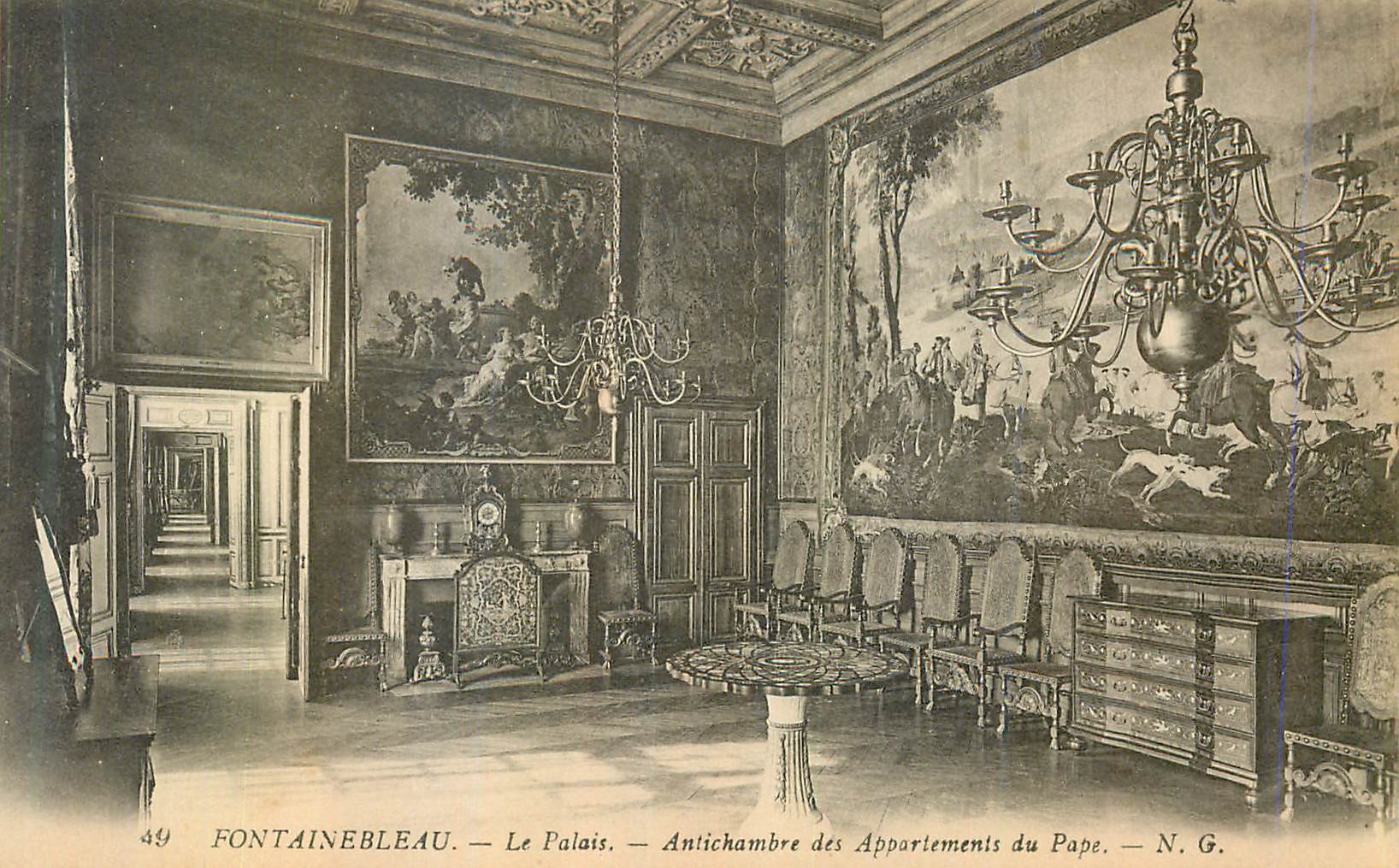Fontainebleau — Il Palazzo — Anticamera degli Appartamenti del Papa — N. G.