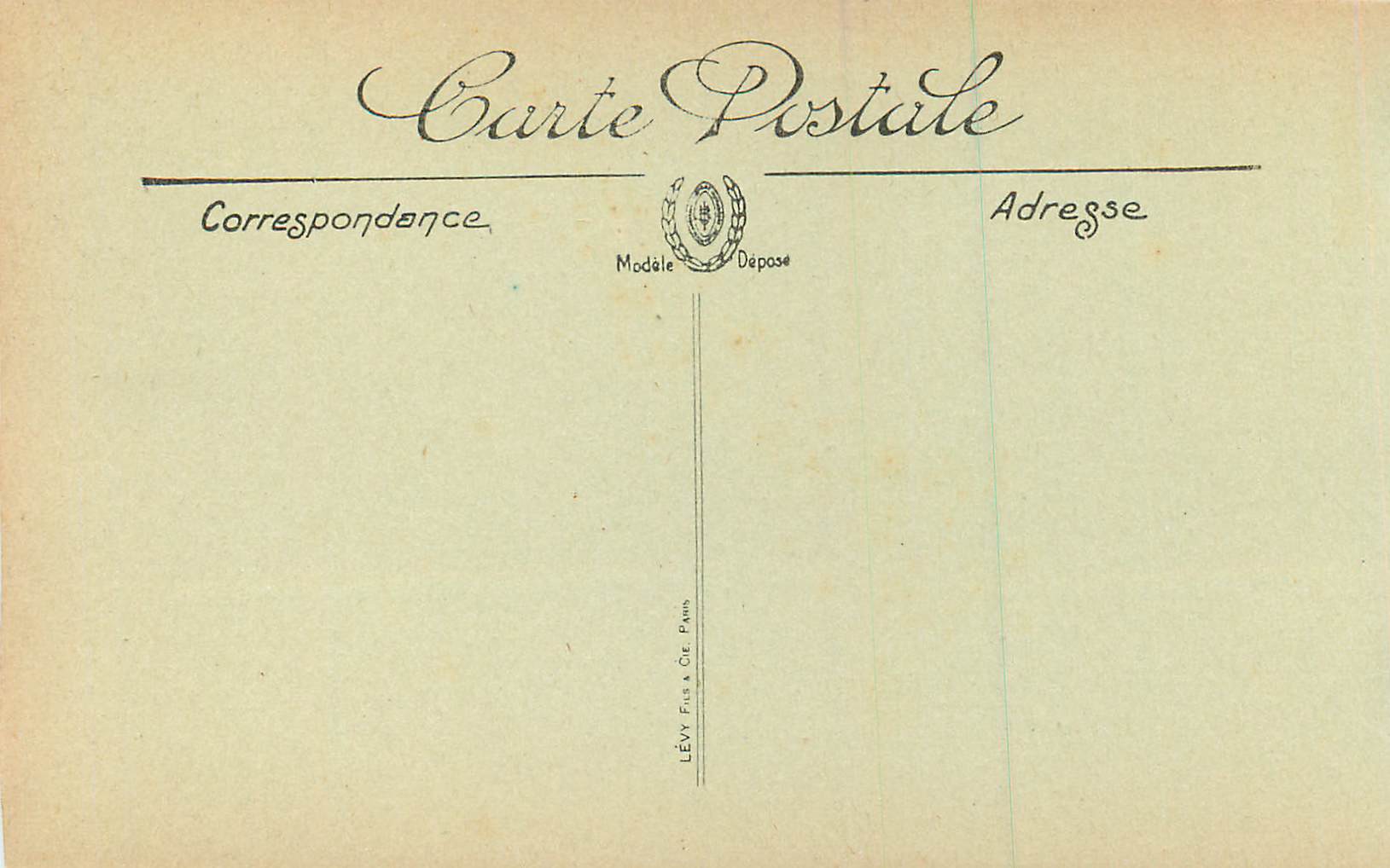 FONAINAINEBLEAU — La Forêt — Mont Chauvet — La Roche qui remue — N. G. — Verso