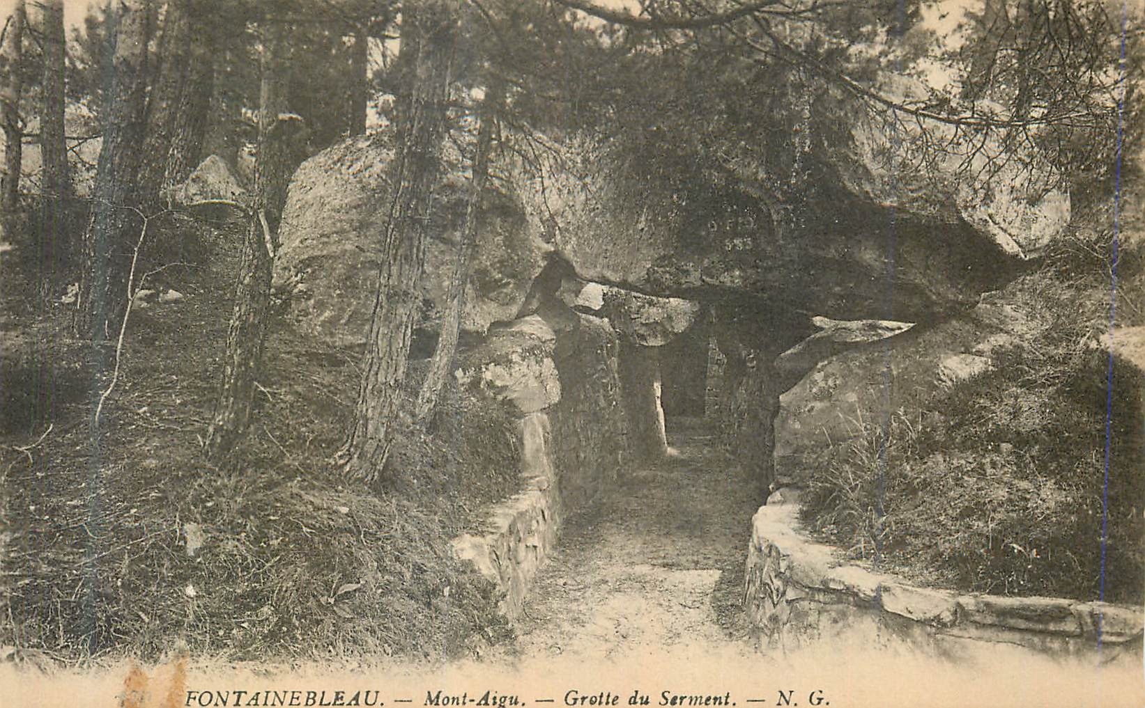 Fontainebleau — Mont-Aigu — Grotta del Giuramento — N. G.