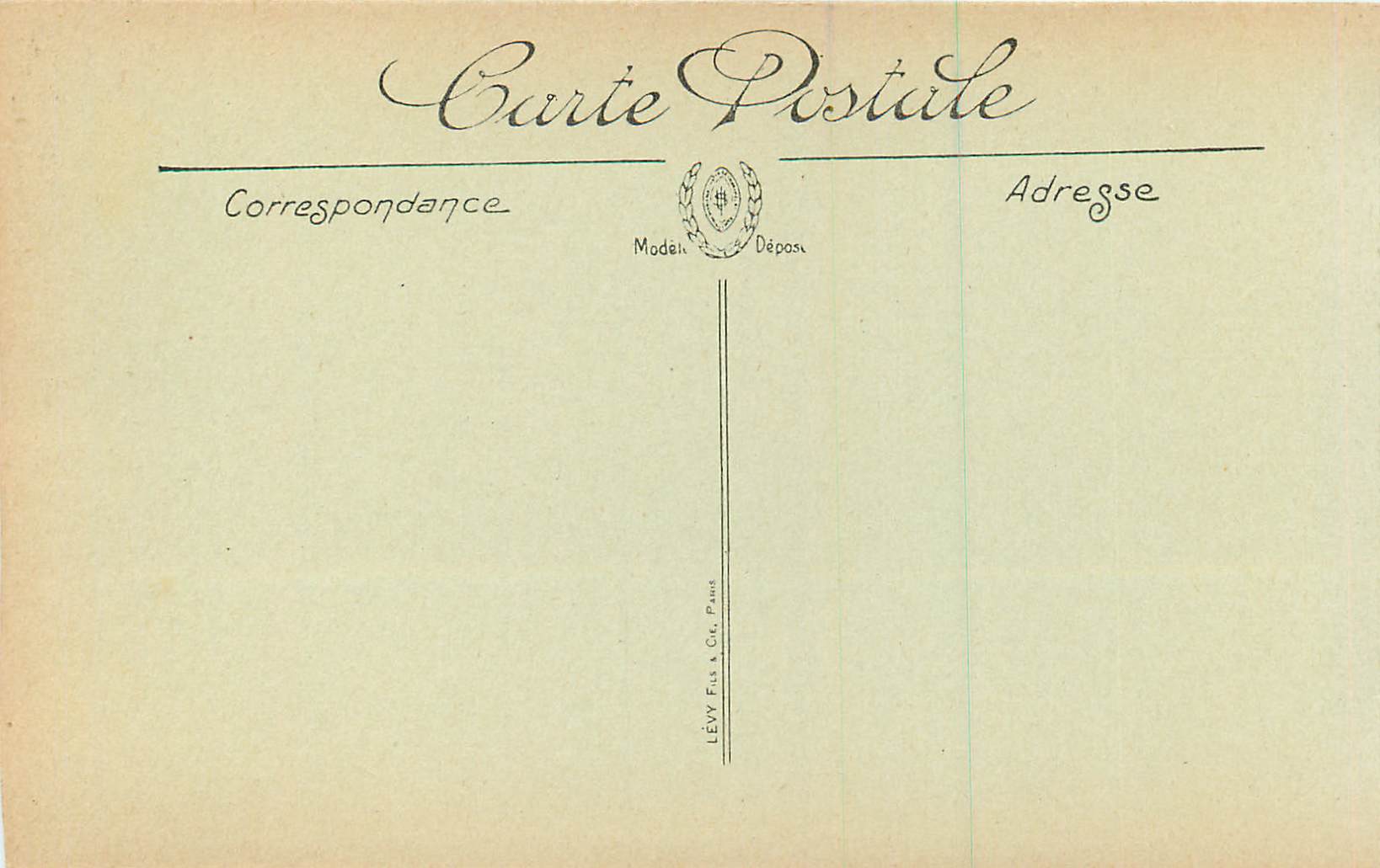 Fontainebleau — La Forêt — La Mare aux Biches — N. G. — Verso