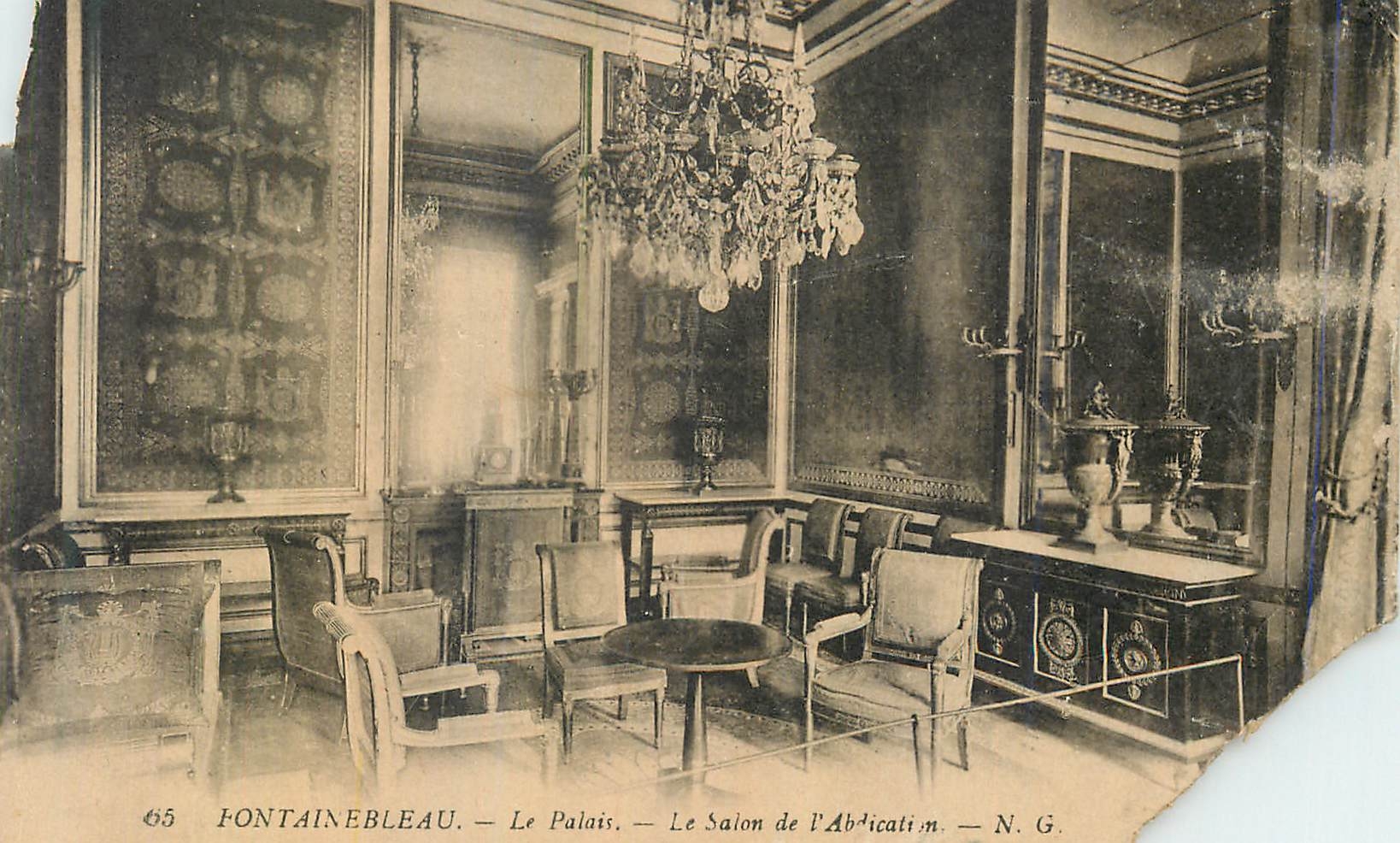 Fontainebleau — Le Palais — Le Salon de l'Abdication — N. G.