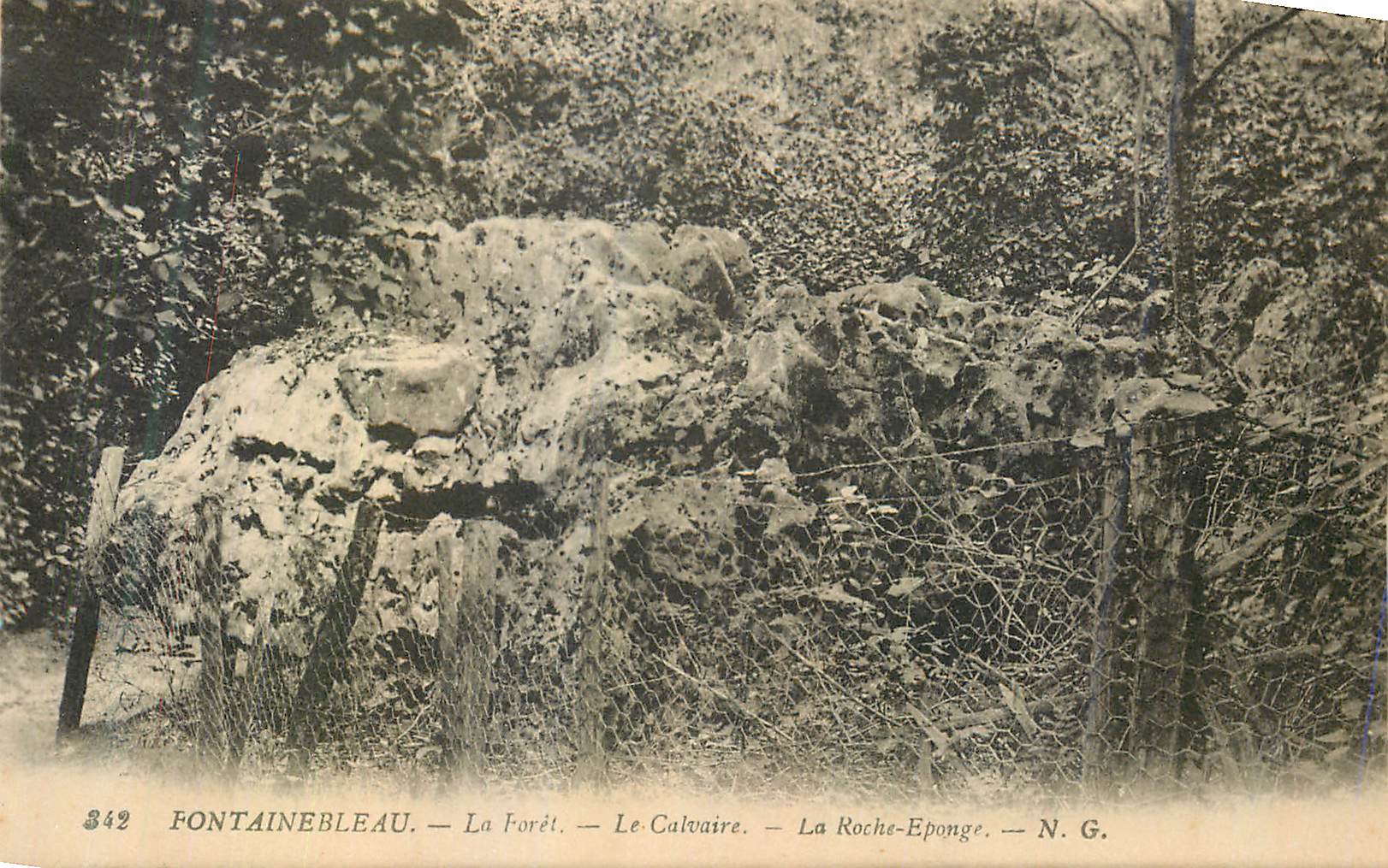 Fontainebleau — La Selva — El Calvario — La Roche-Eponge — N. G.