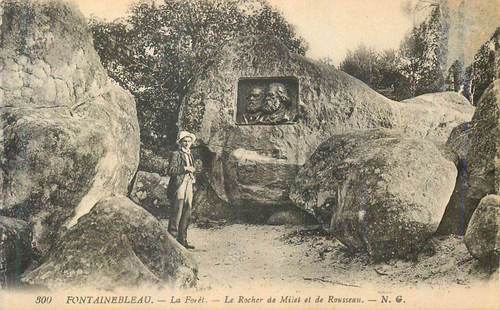 Fontainebleau — La Selva — El Rocher de Milet y de Rousseau — N. G.