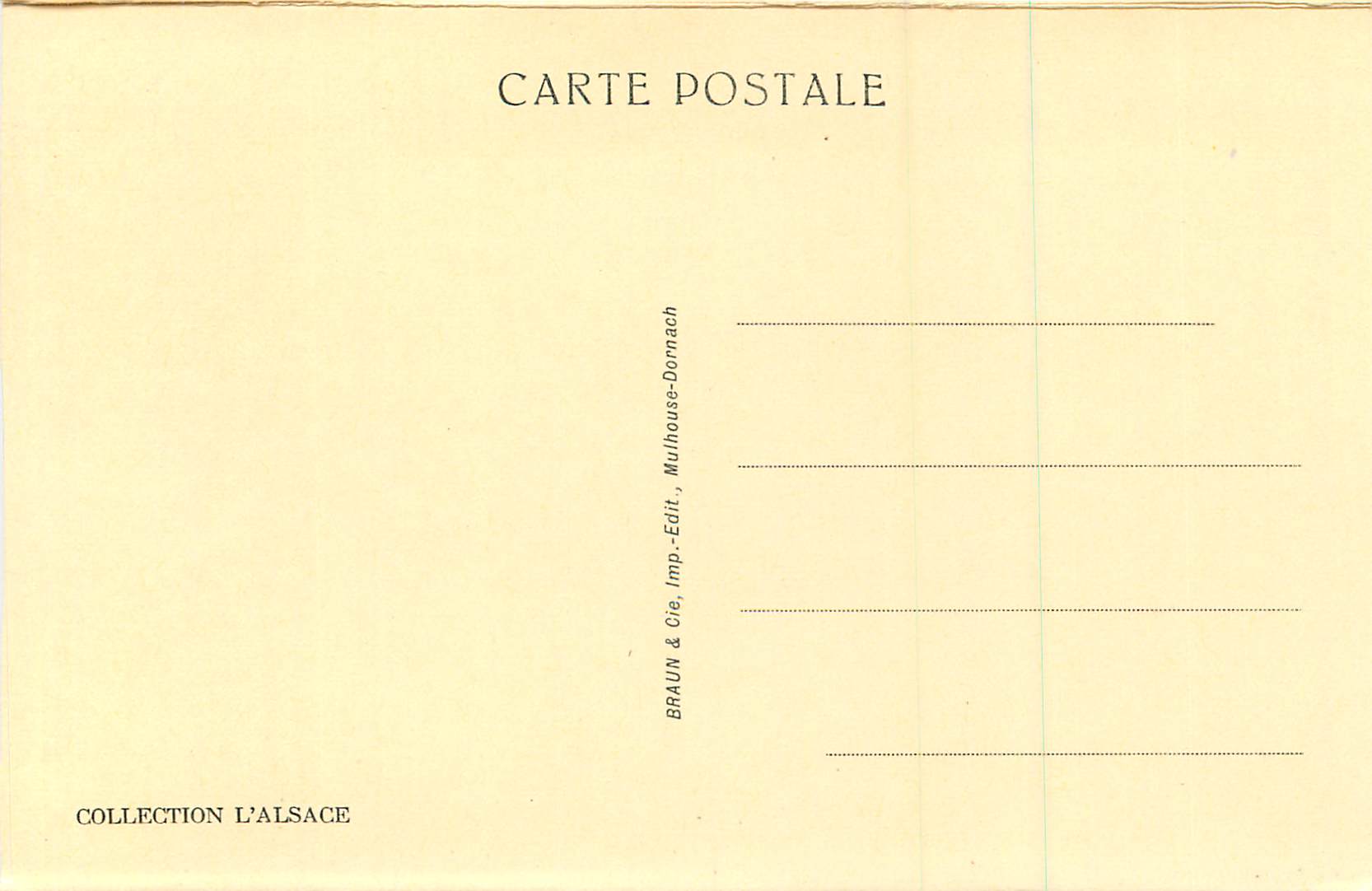 Ruines du château de Wasenbourg — Niederbronn-les-Bains — Collection L'Alsace, éditeur Braun & Cie, Mulhouse-Dornach — Reverso