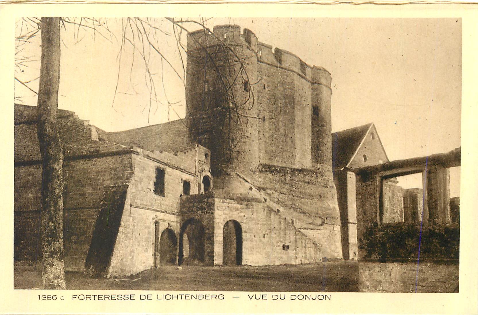 CPA Forteresse de Lichtenberg Vue du Donjon