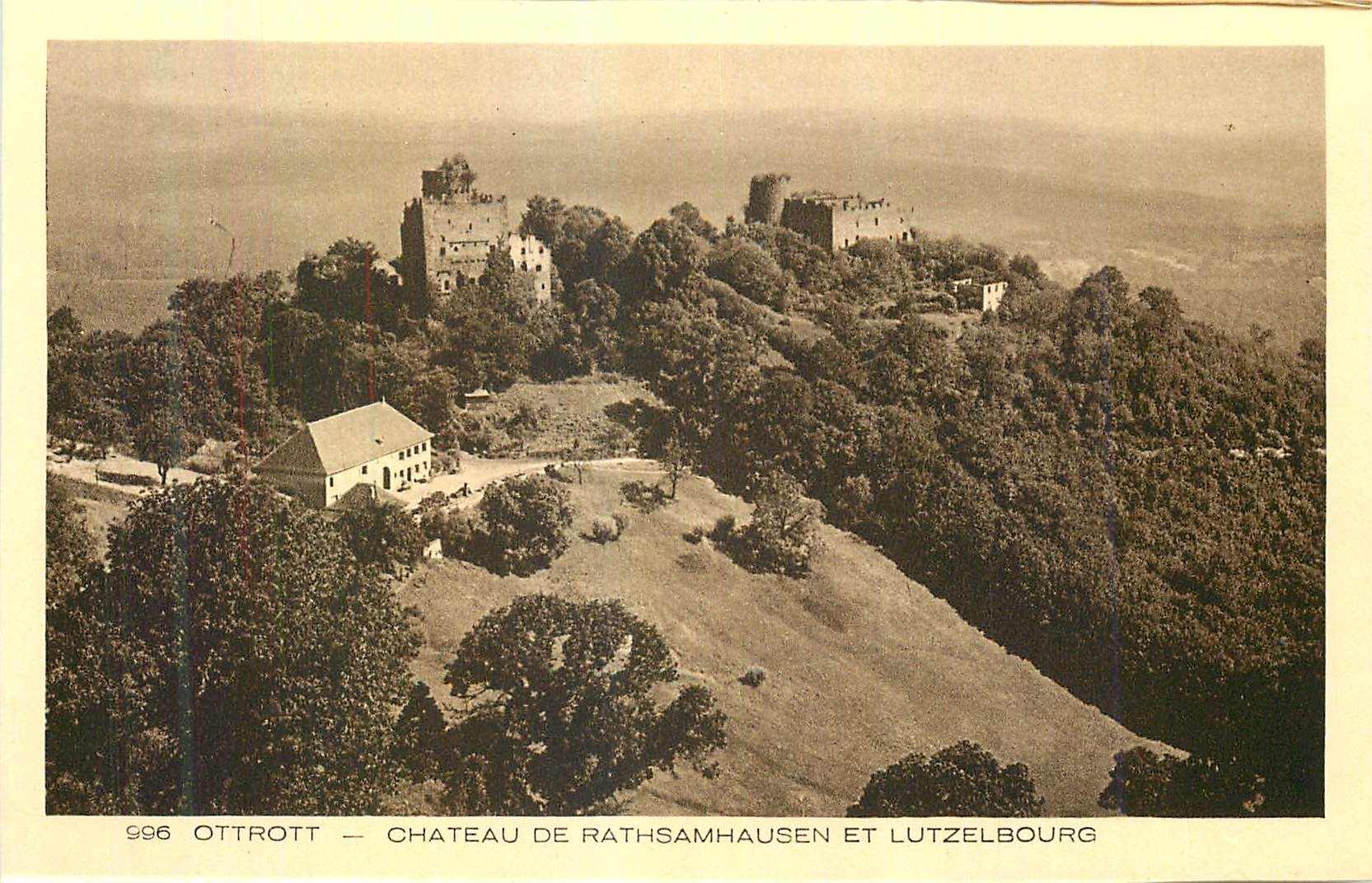CPA Ottrott Chateau de Rathsamhausen et Lutzelbourg