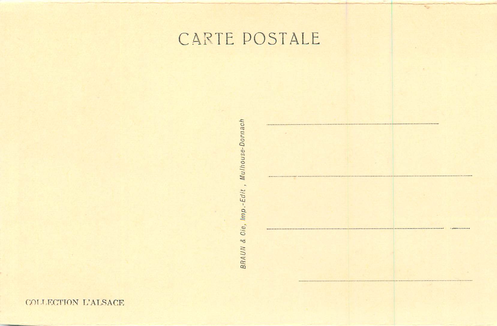 CPA Mont Sainte Odile Le Mur Paien et le Couvent — Rückseite