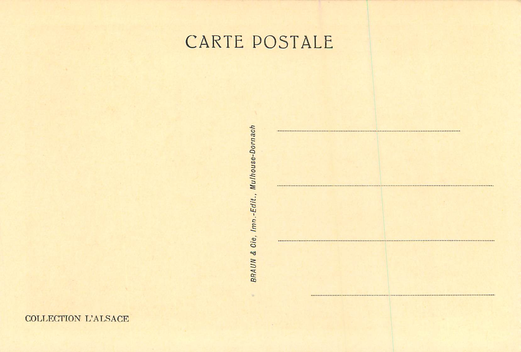 CPA Thann La Cathedrale Stalles du Choeur (XVI Siecle) — Rückseite