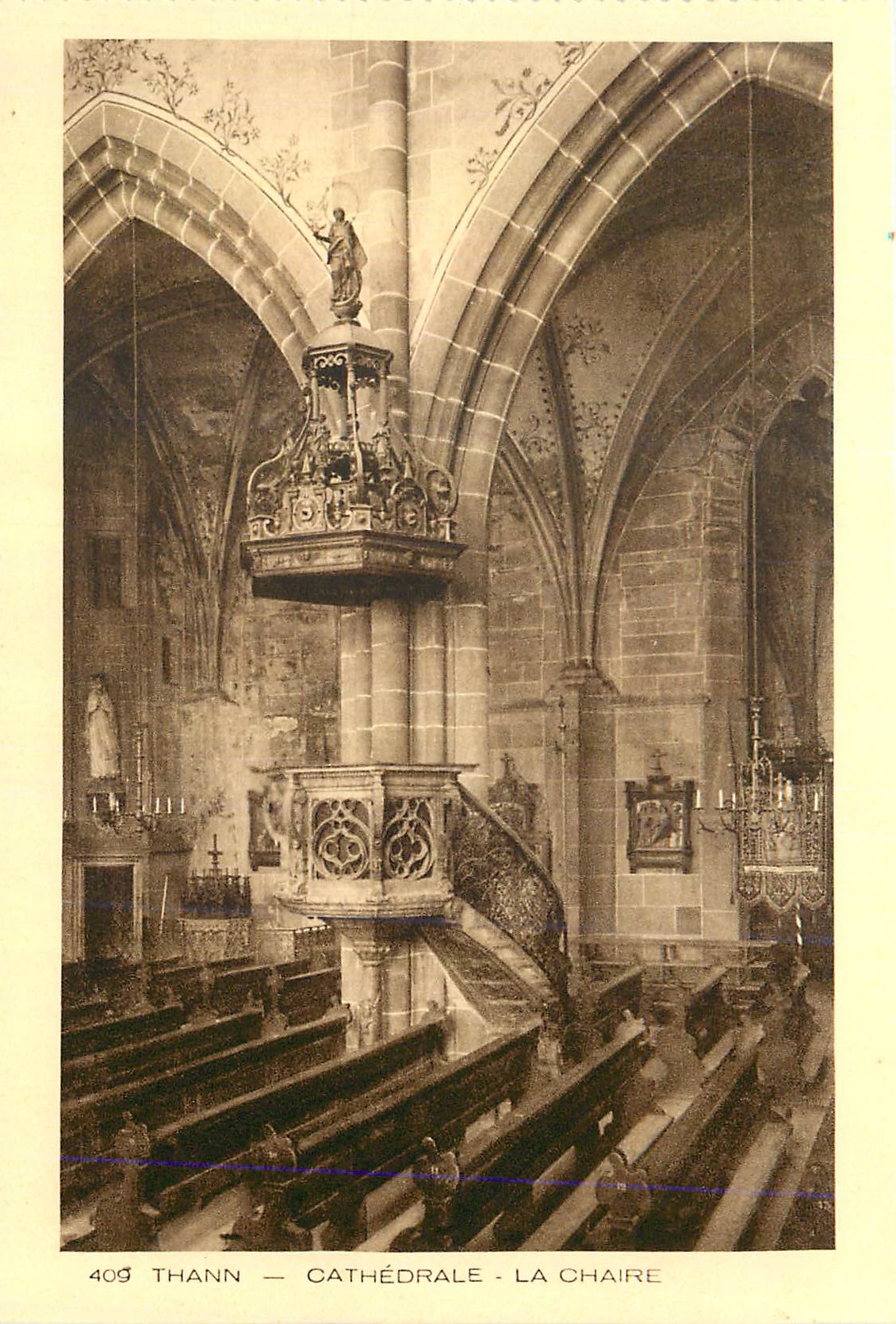 CPA Thann La Cathedrale La Chaire