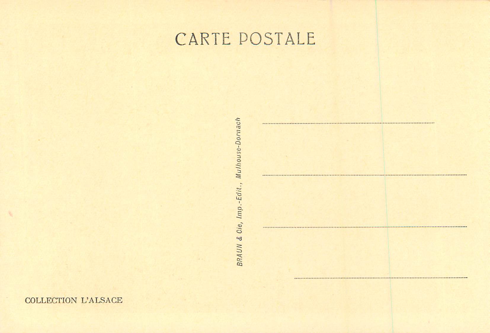 CPA Thann La Cathedrale La Chaire — Rückseite