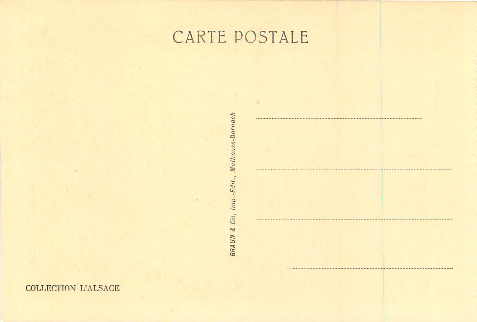 CPA Thann Sculptures des Stalles du Choeur de la Cathedrale (XVI siecle) — Rückseite