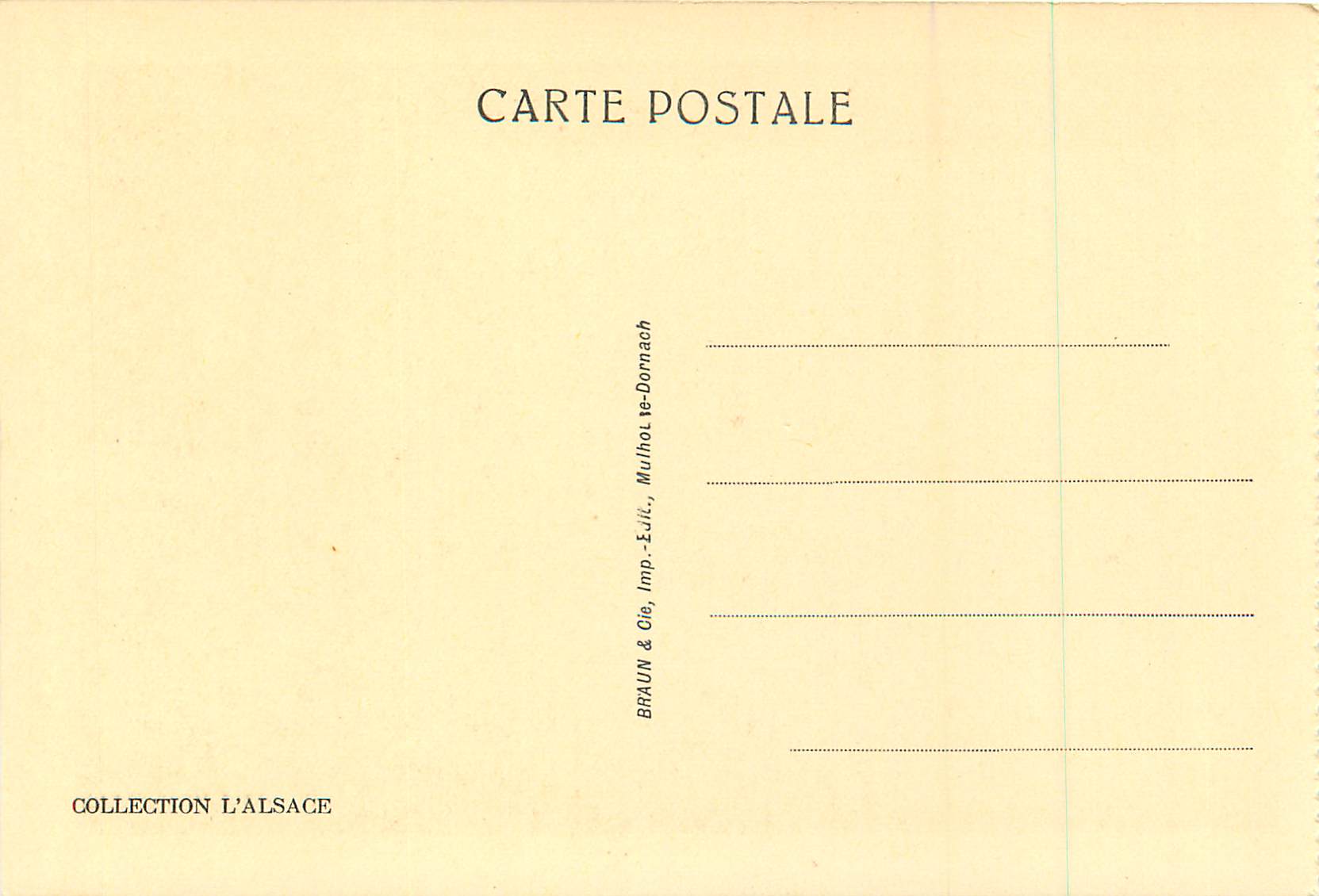 CPA Thann Sculptures des Stalles du Choeur de la Cathedrale (XVI siecle) — Rückseite