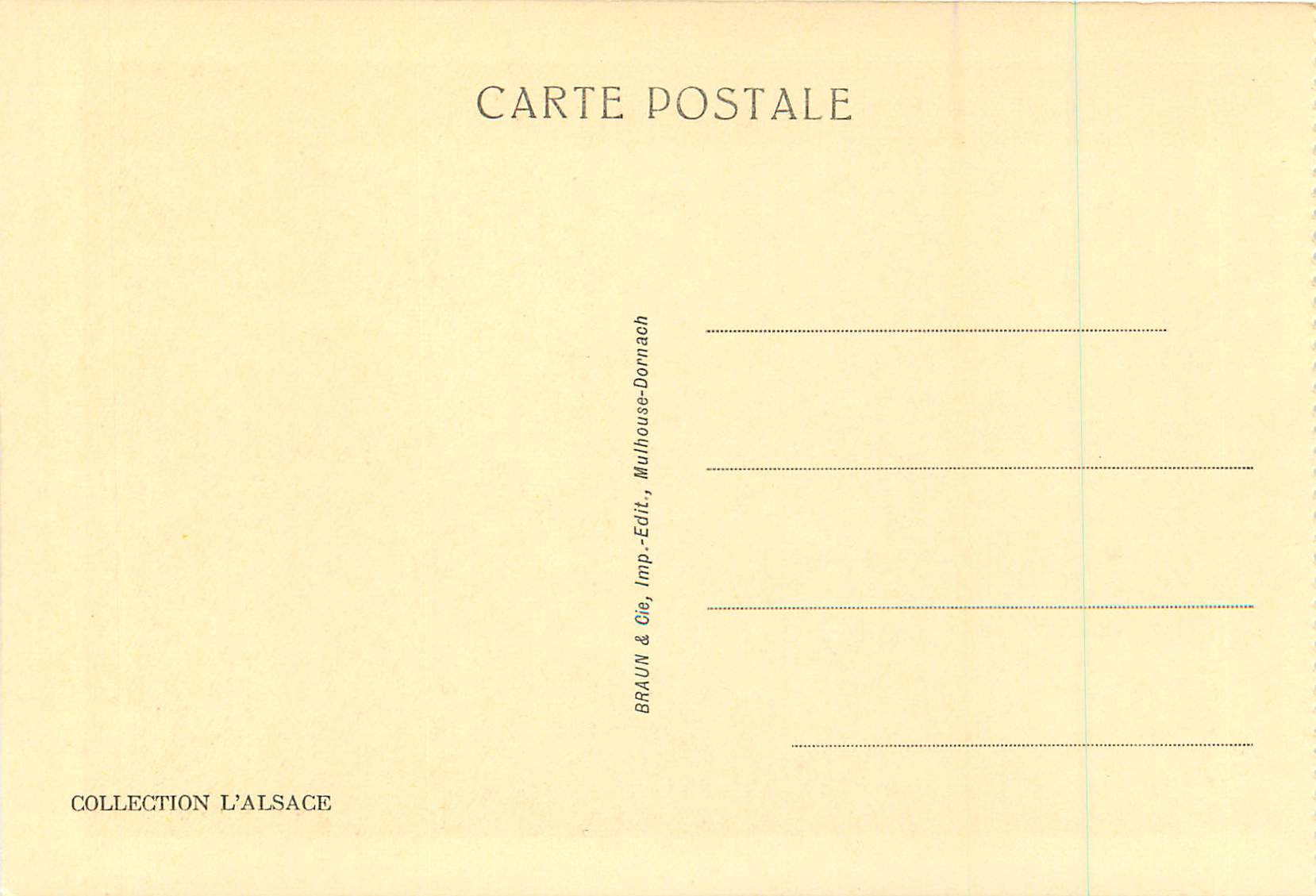 Thann — Sculptures des stalles du chœur de la cathédrale (XVIe siècle) — Collection L'Alsace, Braun & Cie, Mulhouse — Verso