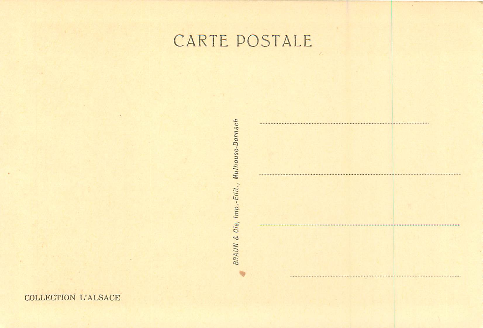 Thann — Skulpturen der Chorbanken der Kathedrale (16. Jahrhundert) — Sammlung L'Alsace, veröffentlicht von Braun & Cie, Mulhouse-Dornach — Rückseite