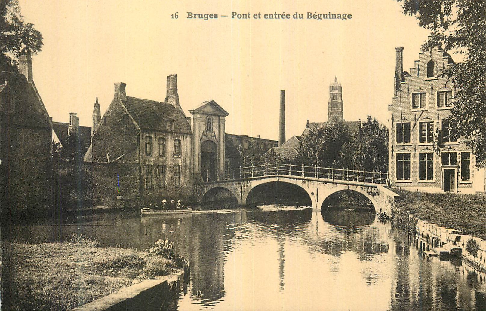 CPA Bruges Pont et entree du Beguinage