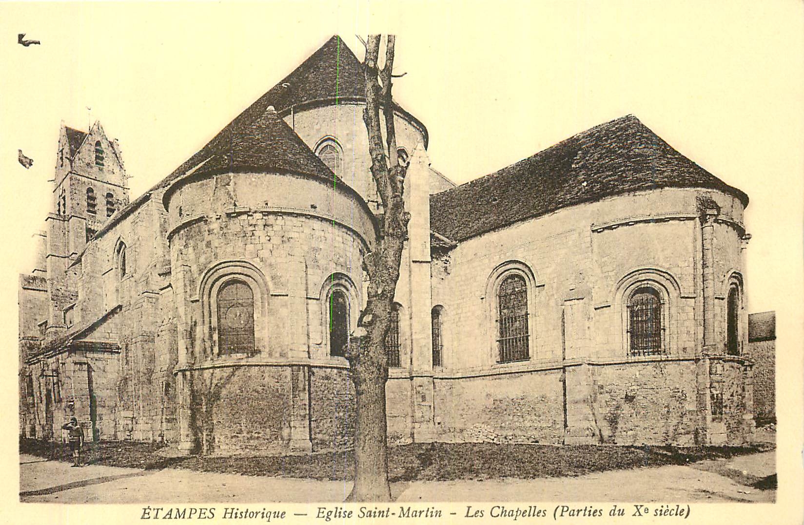 Étampes Historique — Église Saint-Martin - Les Chapelles (Parties du Xe siècle)
