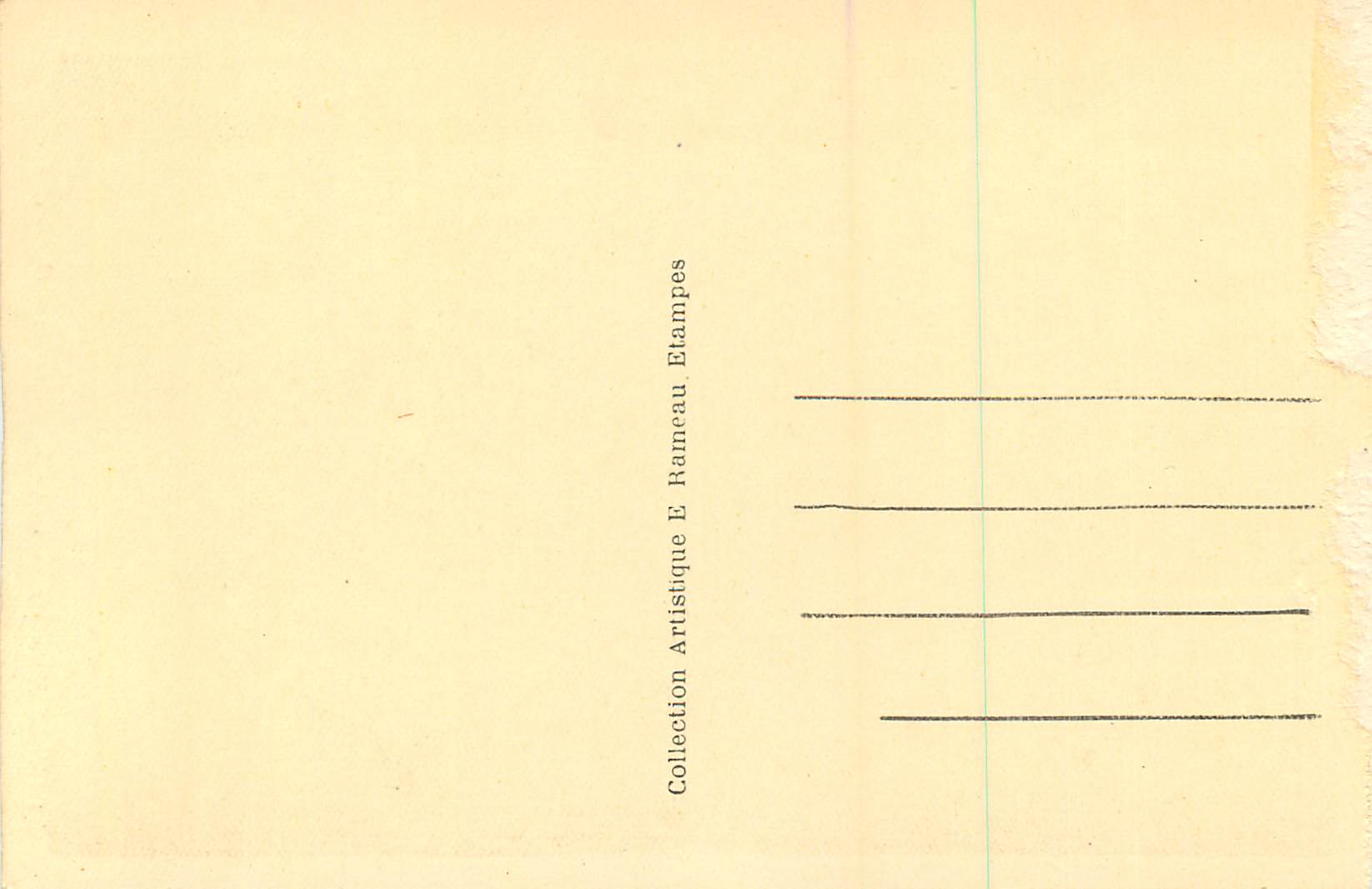 CPA Etampes Historique Eglise Saint Martin Orgue et Rosace — Back