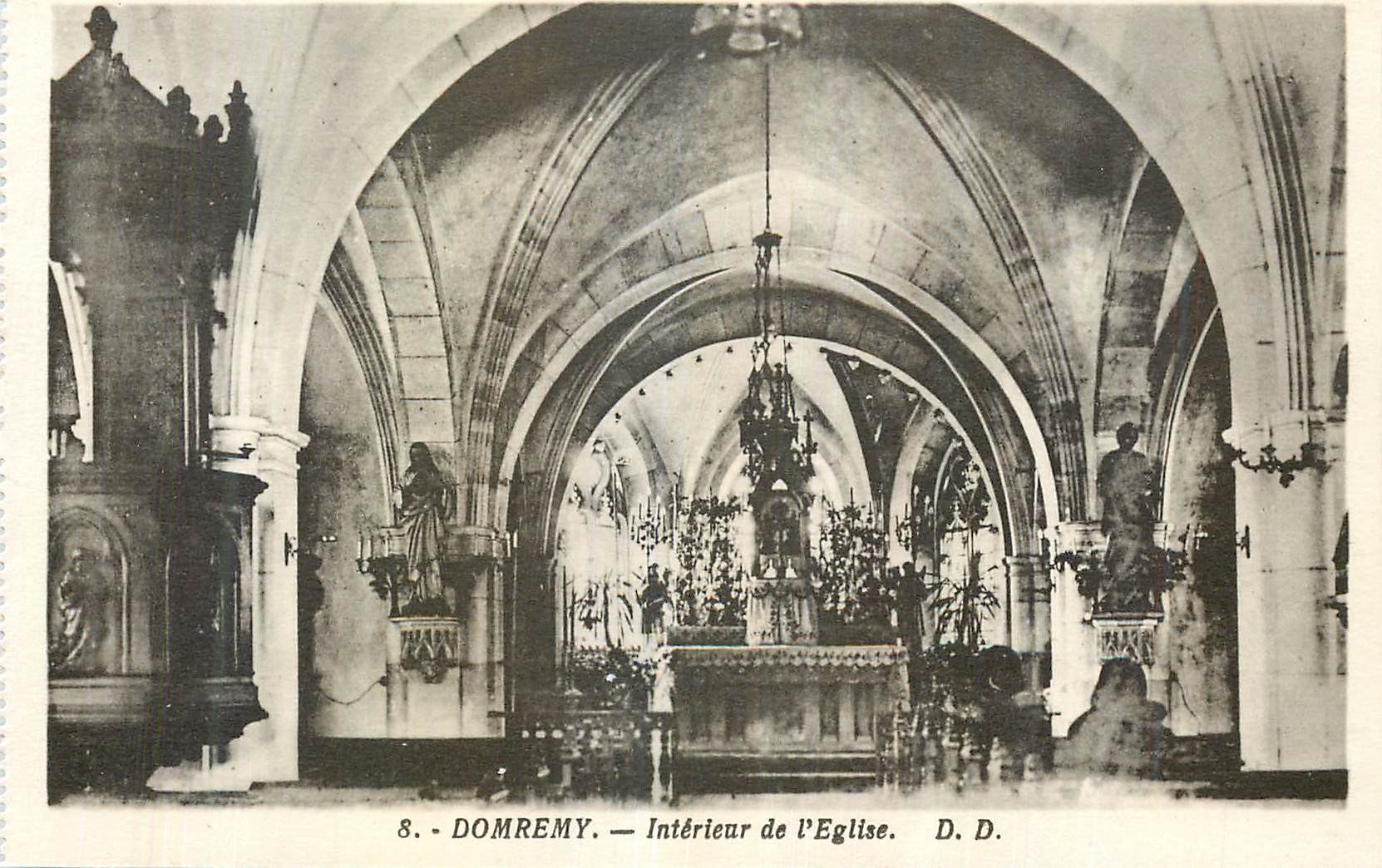 Domrémy — Intérieur de l'Église — D. D.