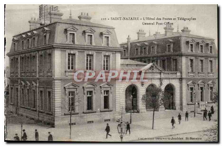 Saint Nazaire - L'Hotel des Portes et Telegraphes General Post Office - CPA 