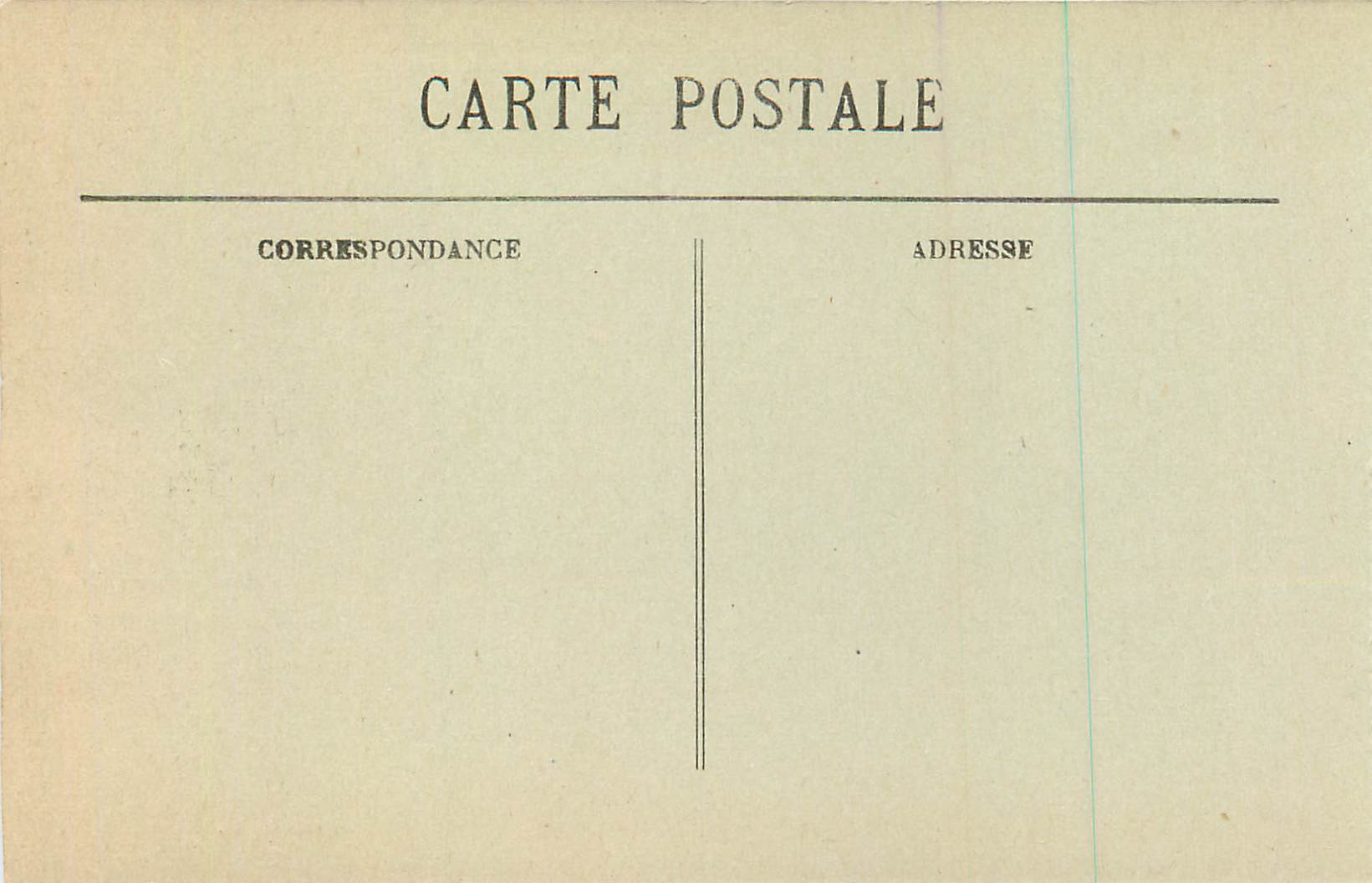 CPA Vichy Facade et Jardins du Casino  — Verso