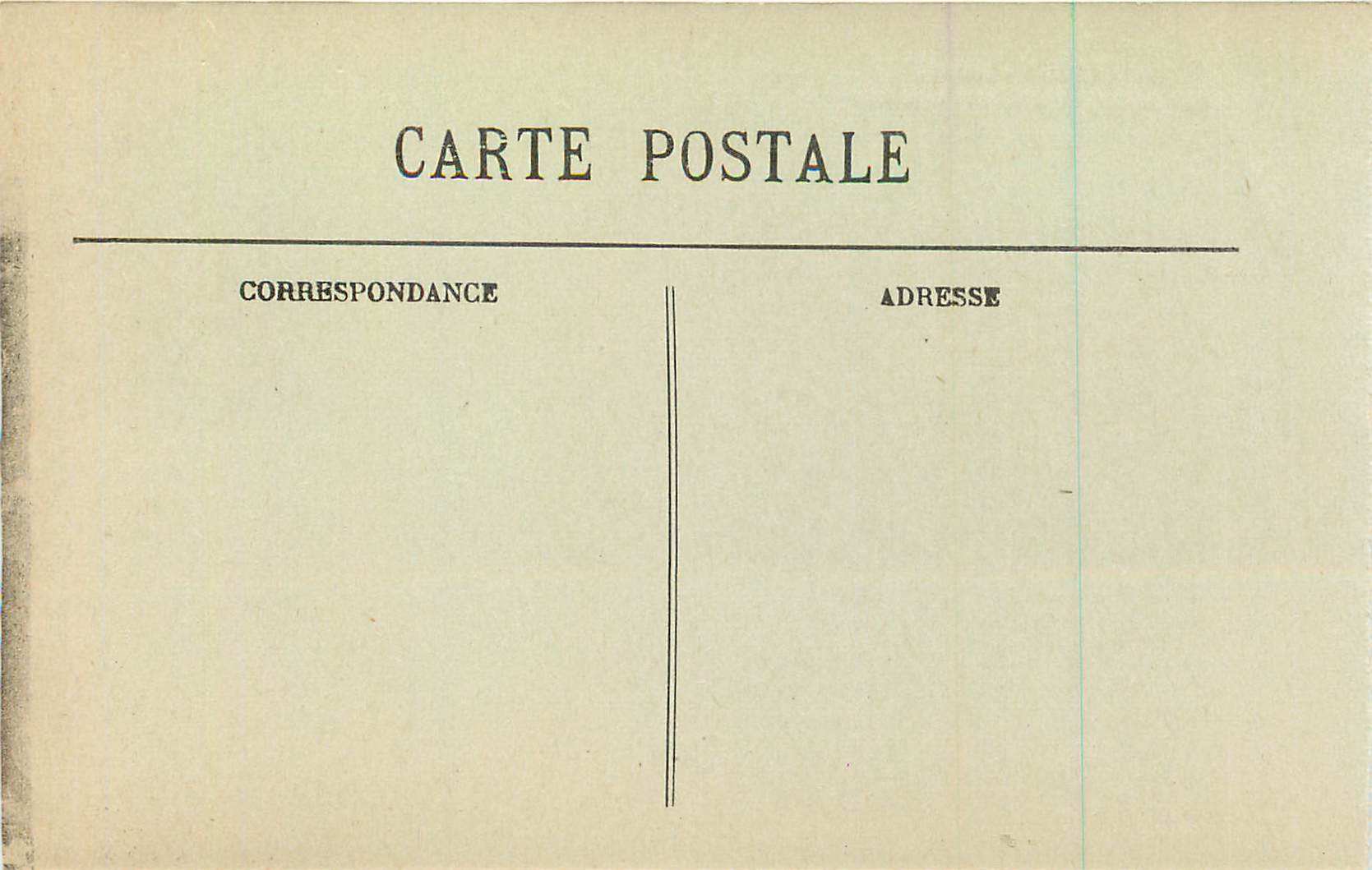 CPA Vichy Astoria Rue de Nimes Rue Cunin Gridaine Coiffeur — Verso