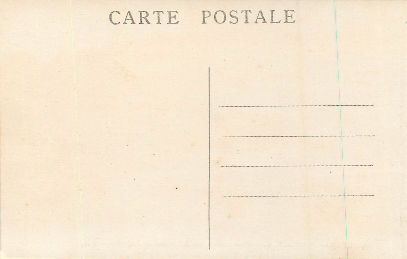 CPA Lyon Pont du Palais de Justice et Coteau de Fourviere  — Verso