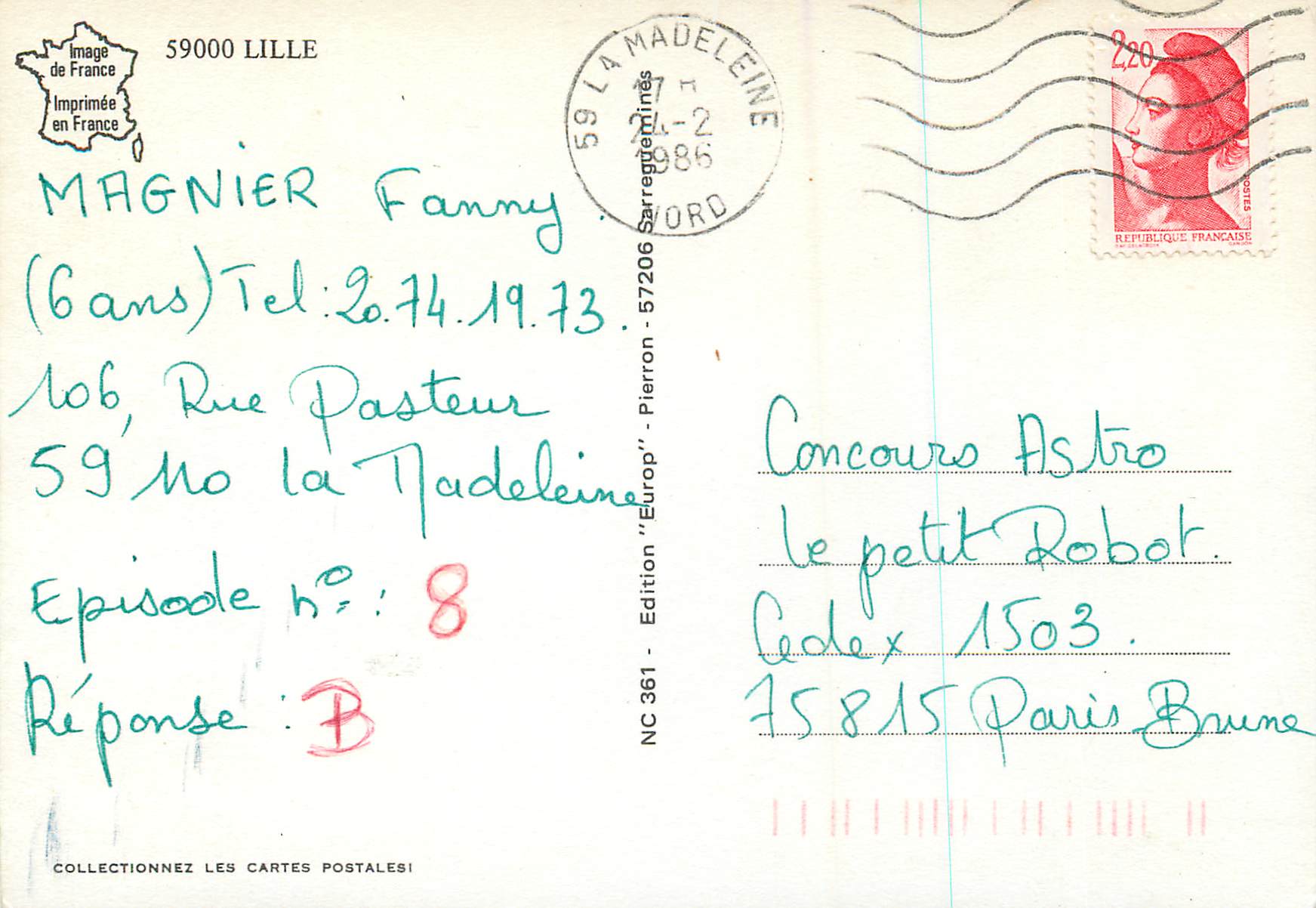 CPM Lille  — Rückseite