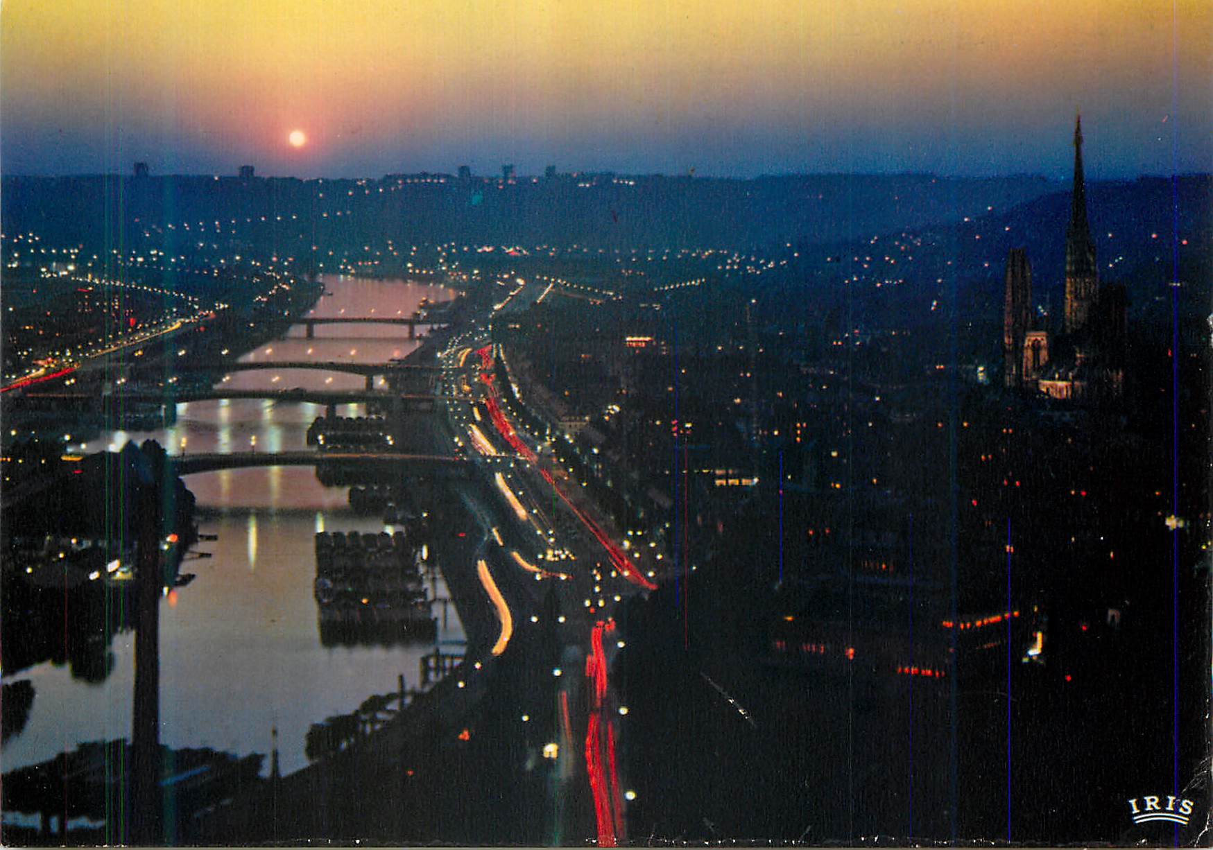 CPM Rouen Nuit sur la ville 