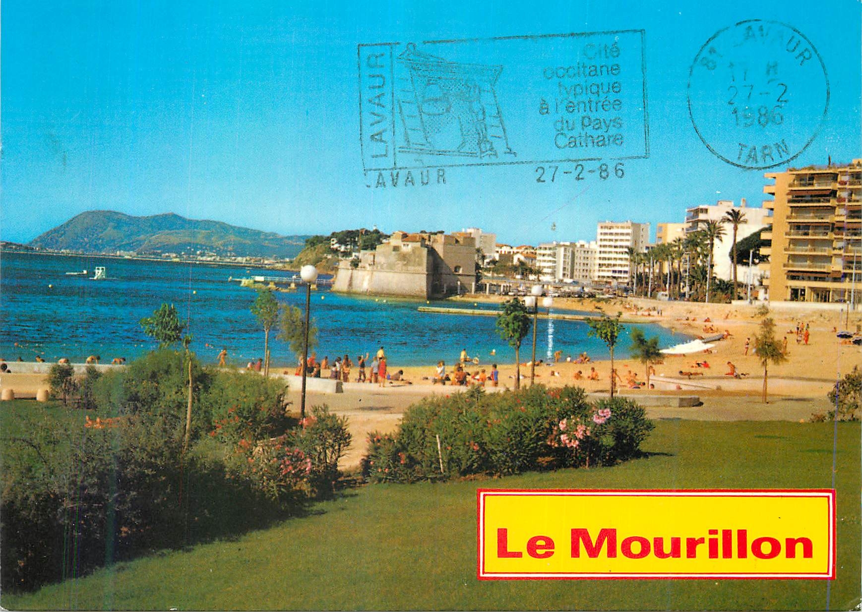 CPM Toulon La plage du Mourillon Le Fort St Louis 