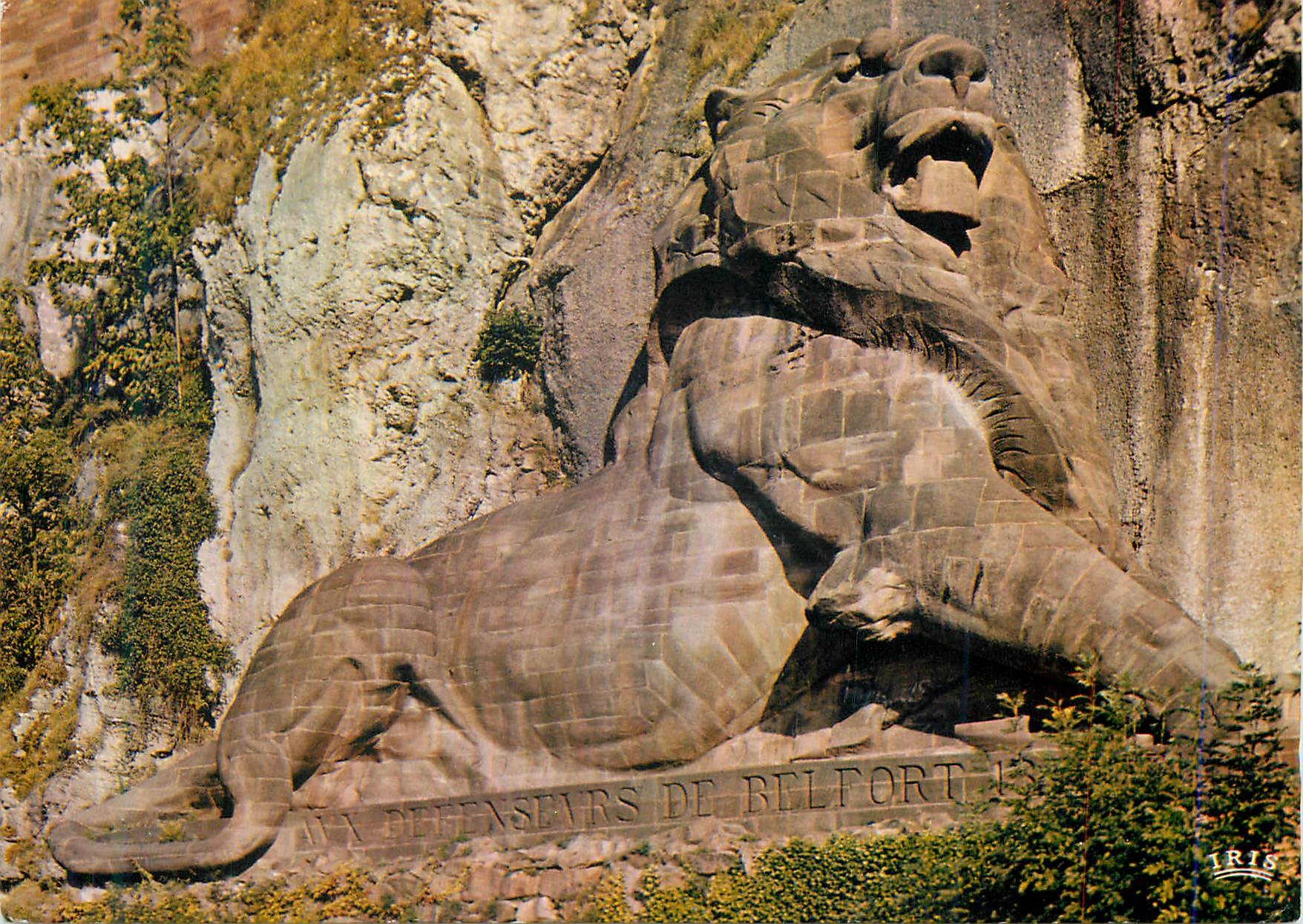 Le Lion de Belfort — Monument aux Défenseurs de Belfort — éditeur IRIS
