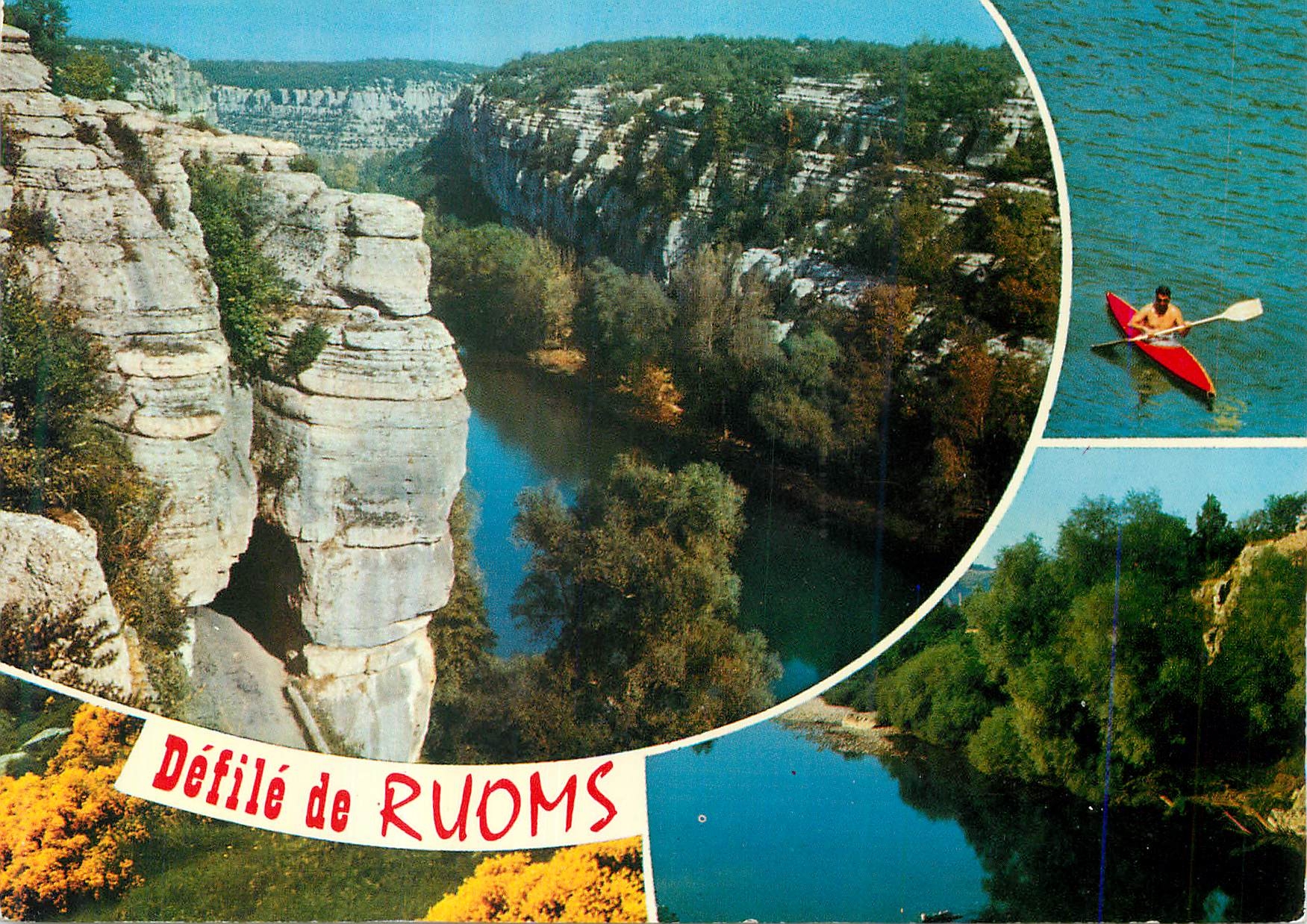 CPM Les Gorges de l Ardeche Le Defile de Ruoms Canoe