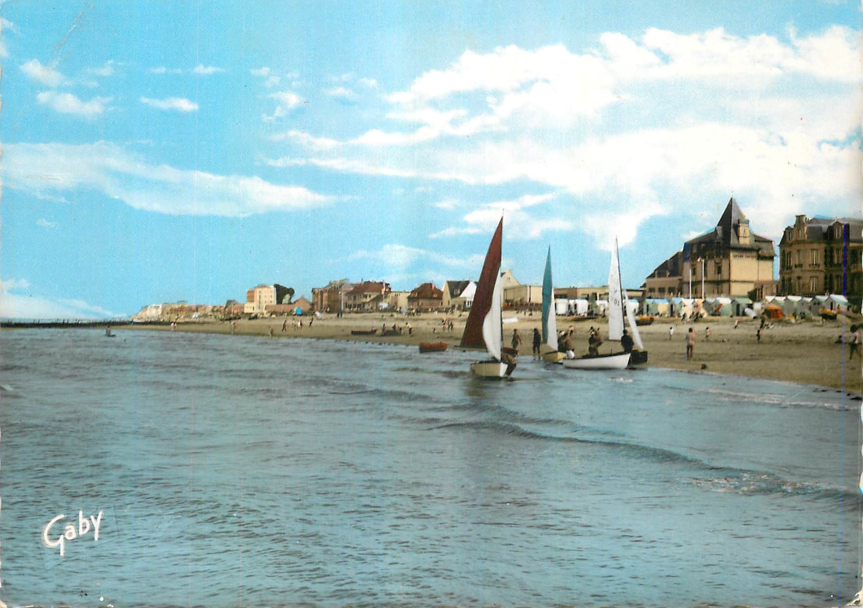 CPM St Aubin sur Mer Calvados La Plage 