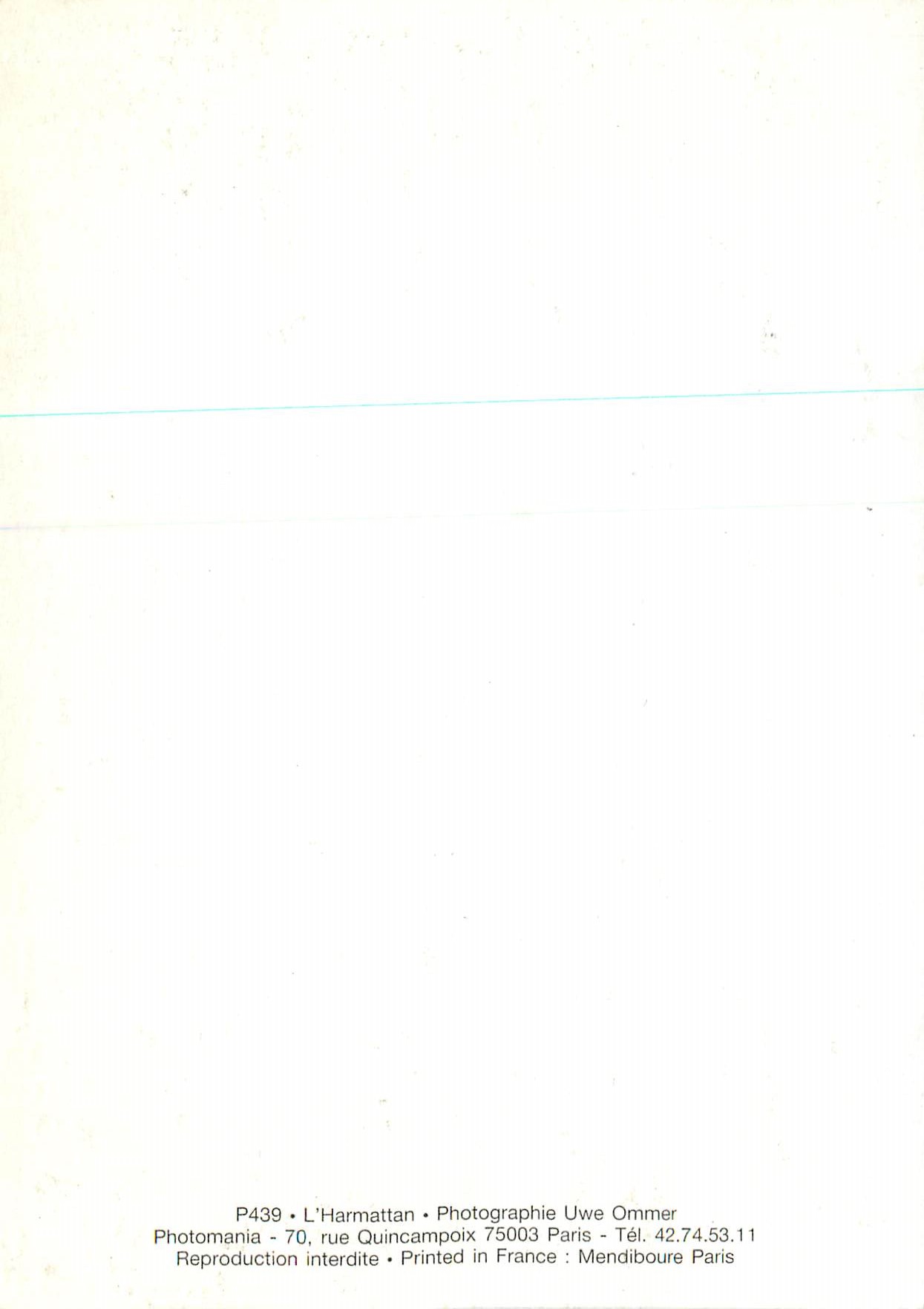 CPM Uwe Ommer Femme — Rückseite