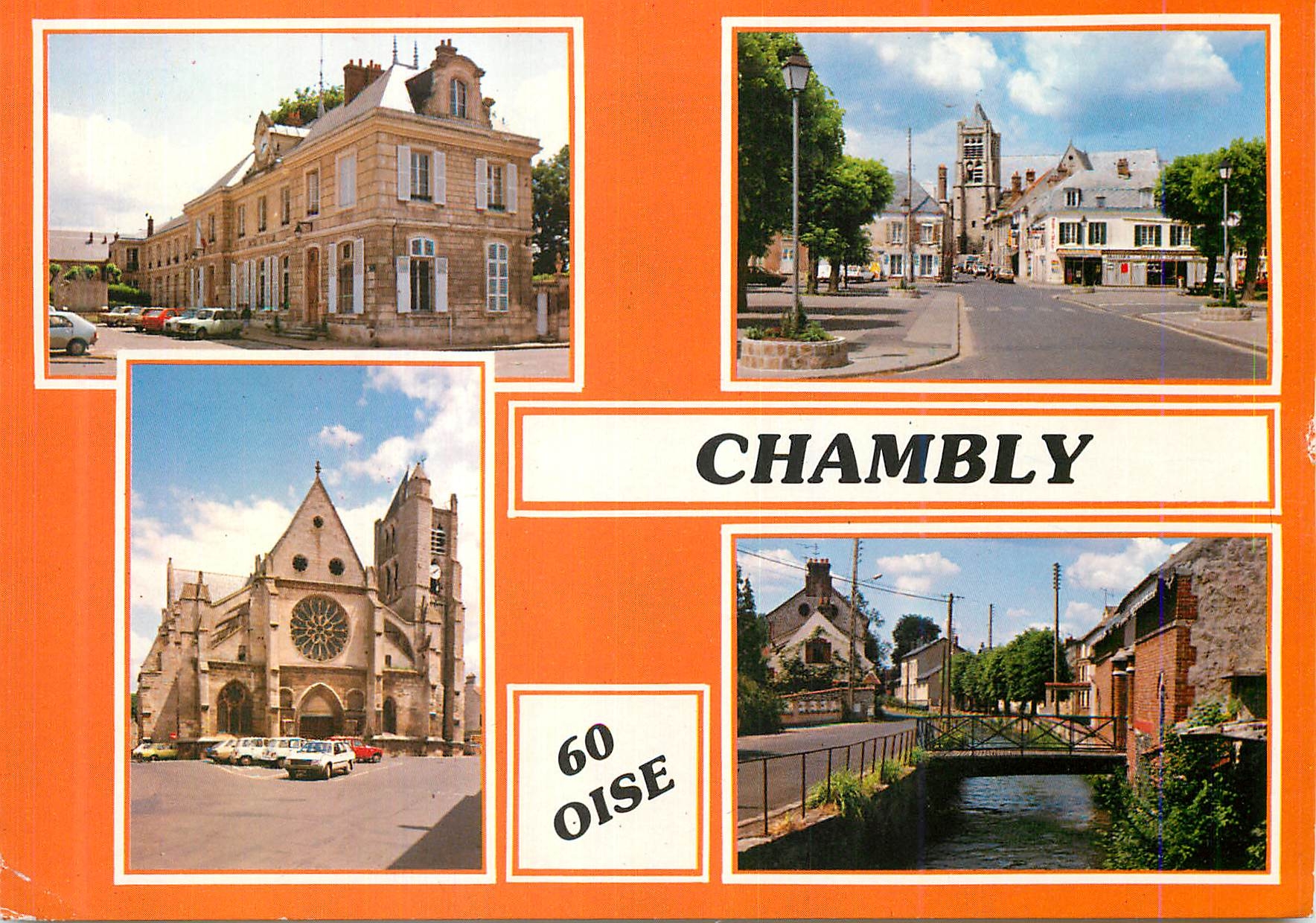 CPM Chambly Oise La Mairie Place Charles de Gaulle L Eglise 