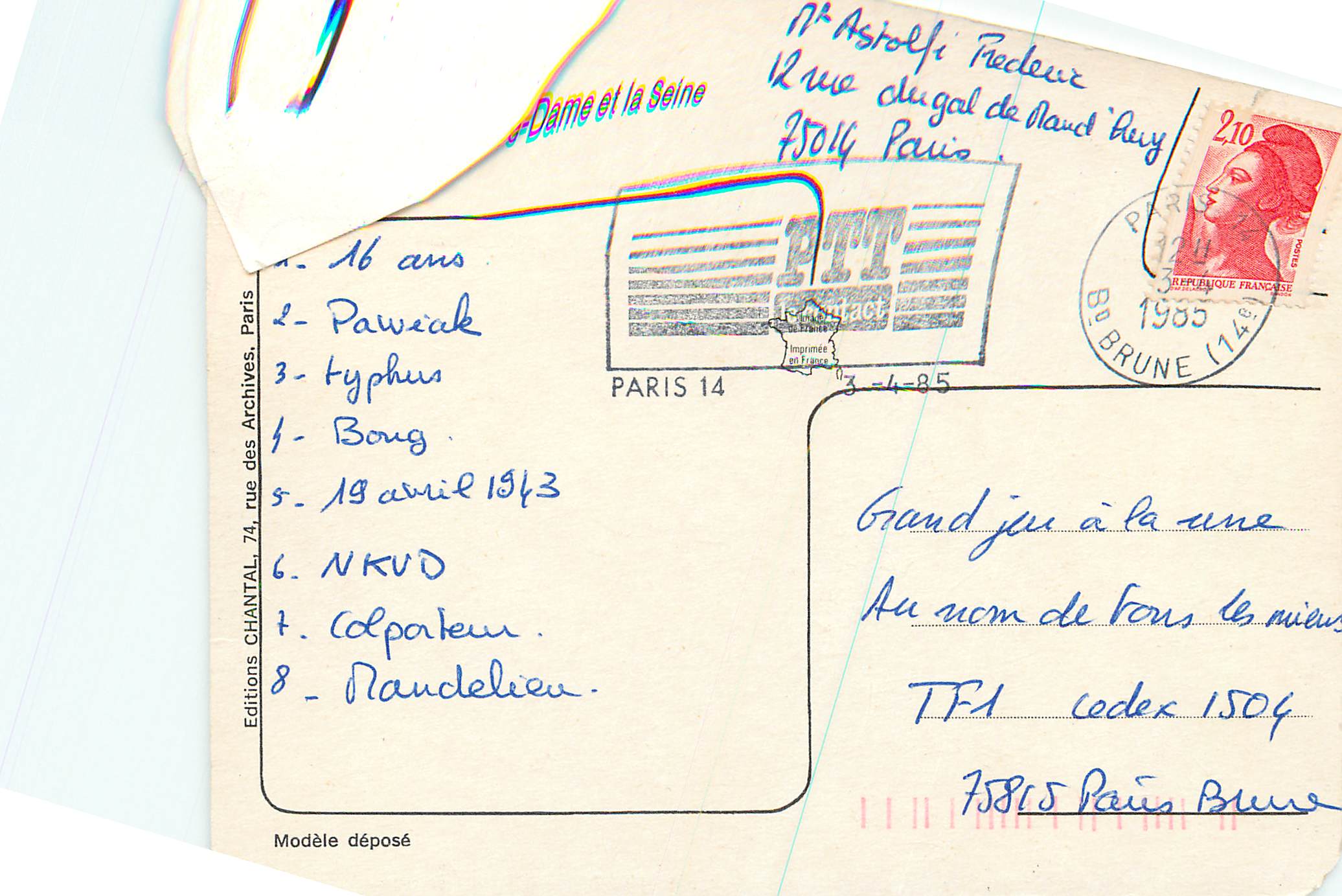 Paris - Notre-Dame — éditeur IRIS — Verso