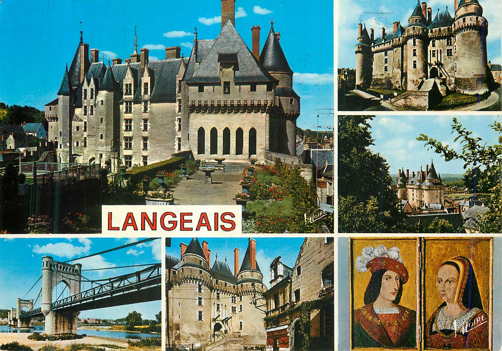 CPM Langeais Indre et Loire Le chateau vue de la cour interieure 