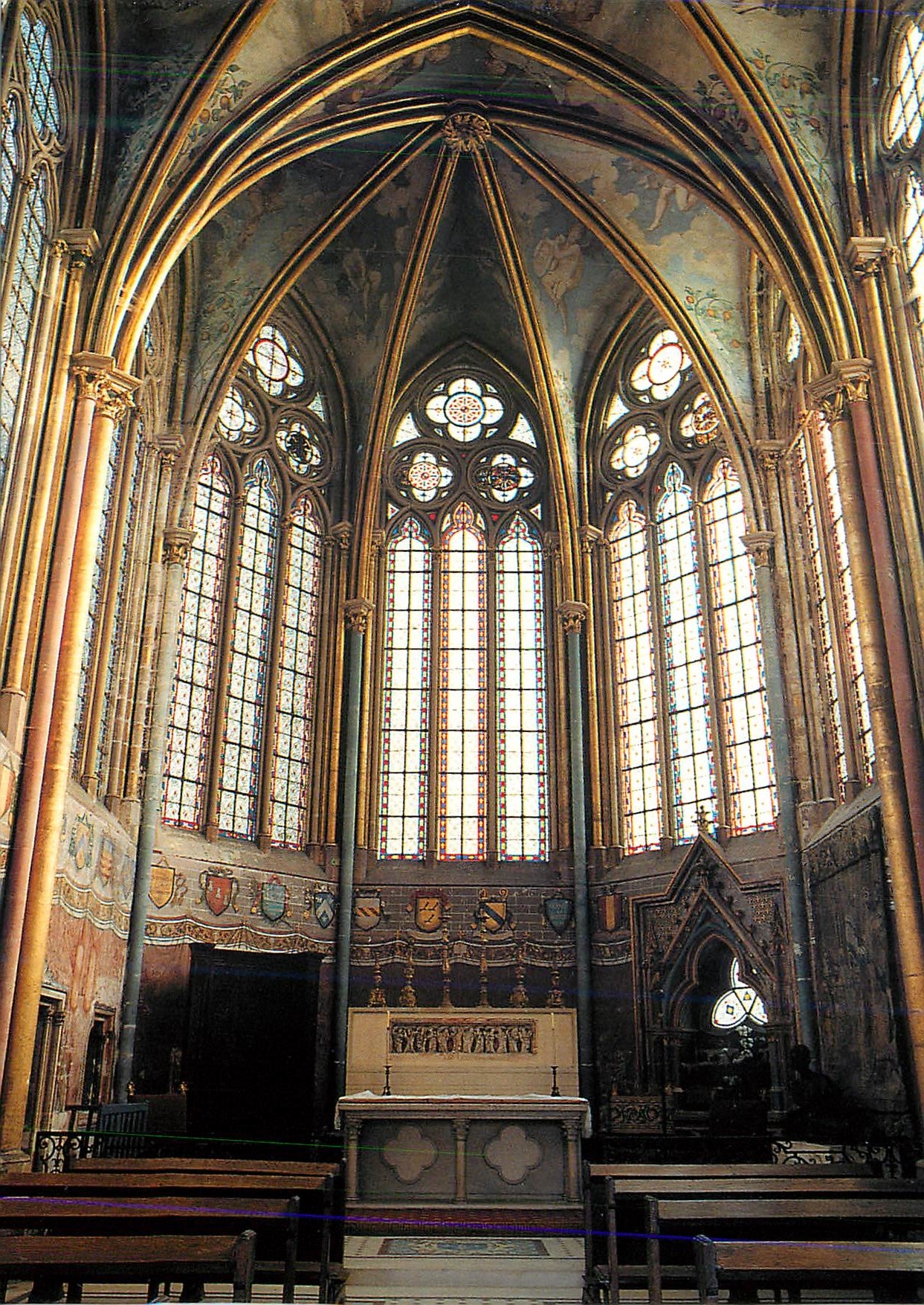 CPM Musee Jacquemart Andre de l Abbaye Royale de Chaalis La chapelle abbatiale le choeur 