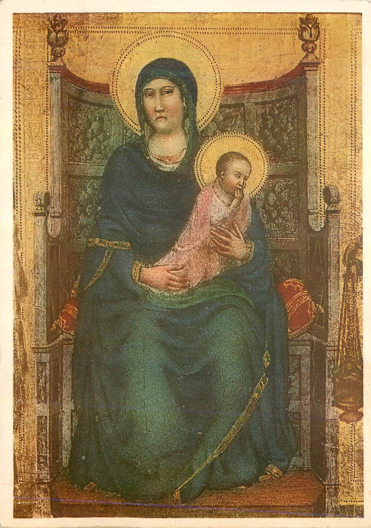 CPM La Madonna di Giotte Pinacoteca Vaticana Roma 