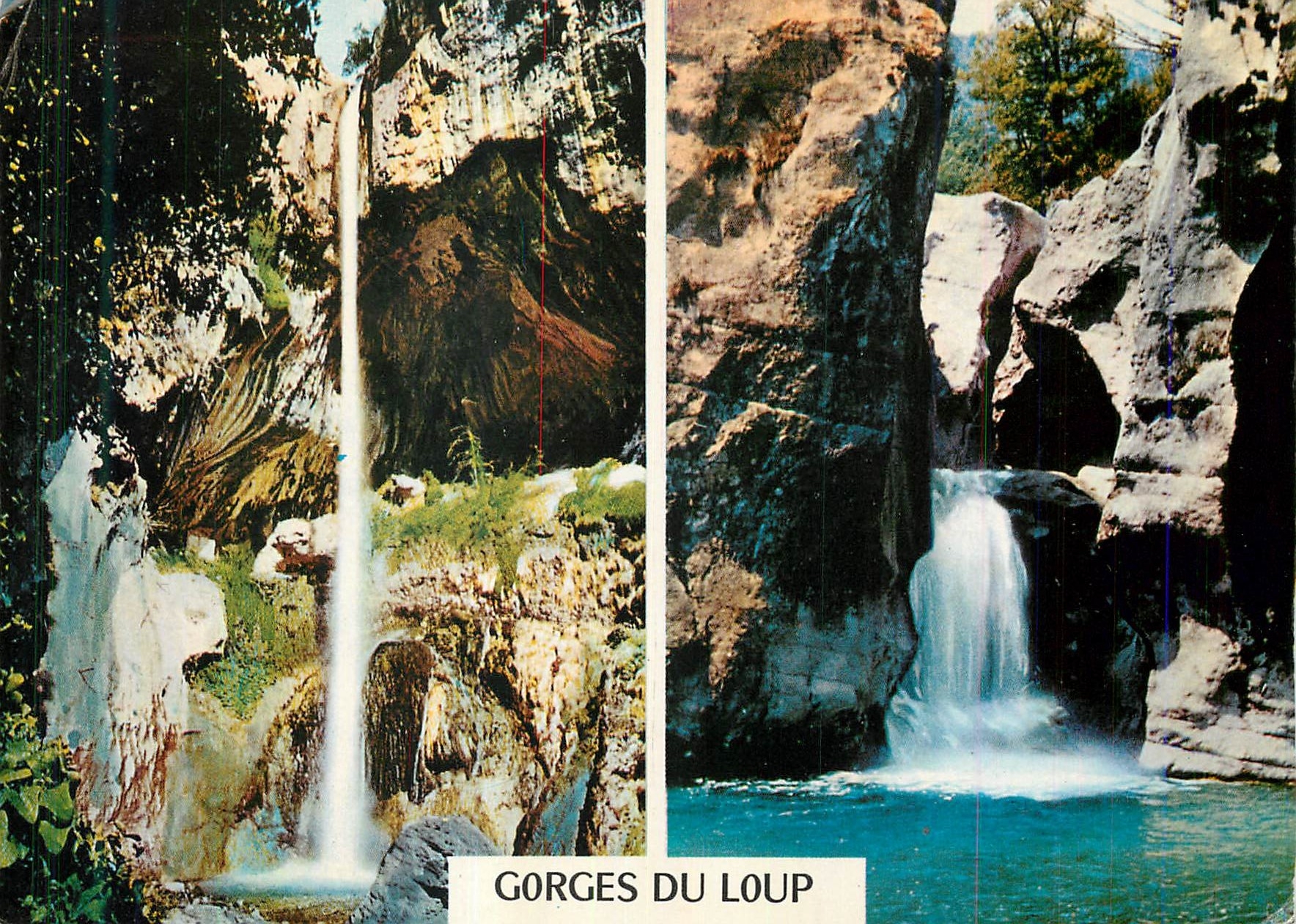 CPM Cote d Azur French Riviera Excursion des Gorges du Loup La Cascade de Courmes 